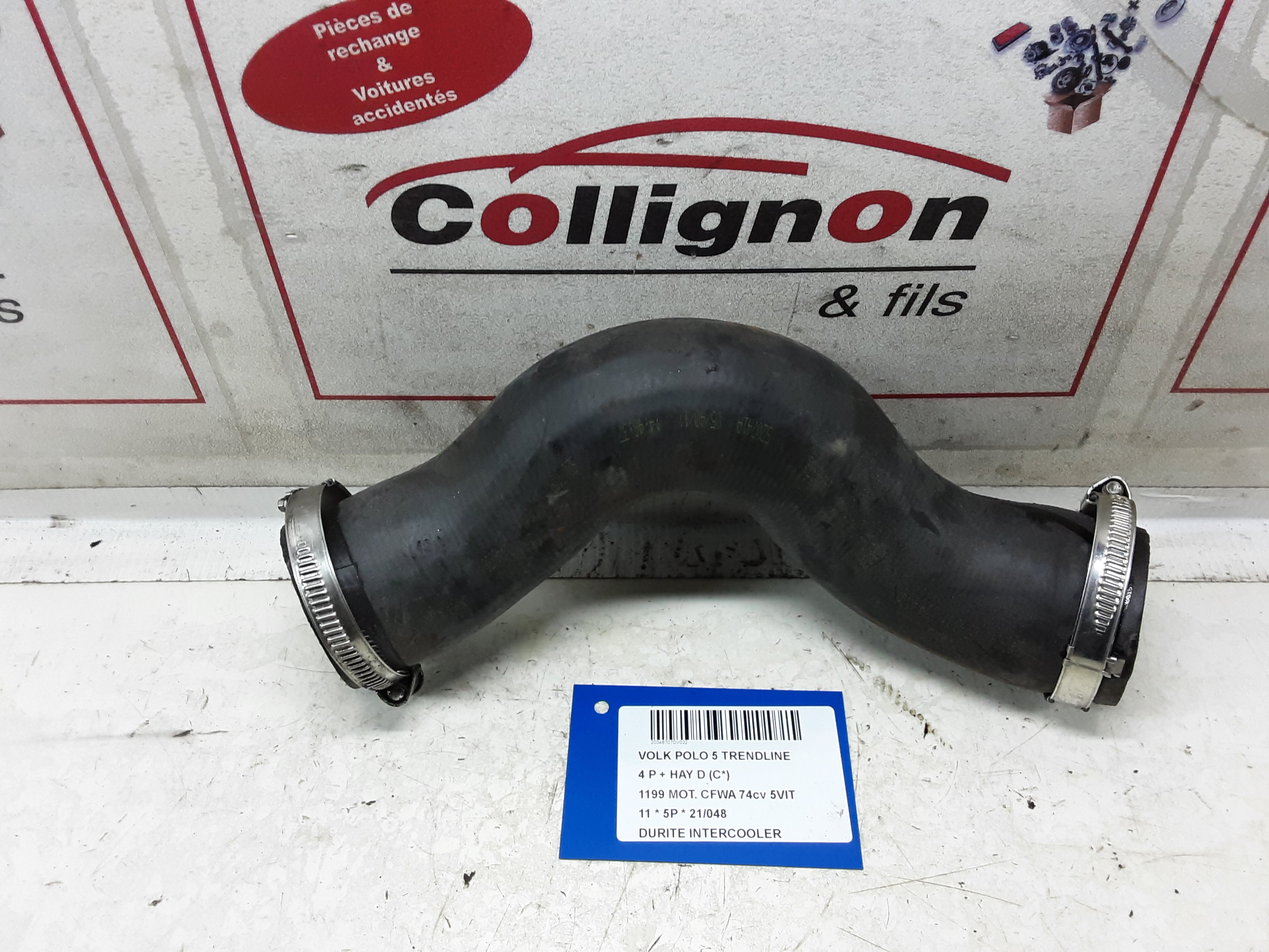 INTERCOOLER SLANG Vw POLO (6R) 6/09 - 4/14