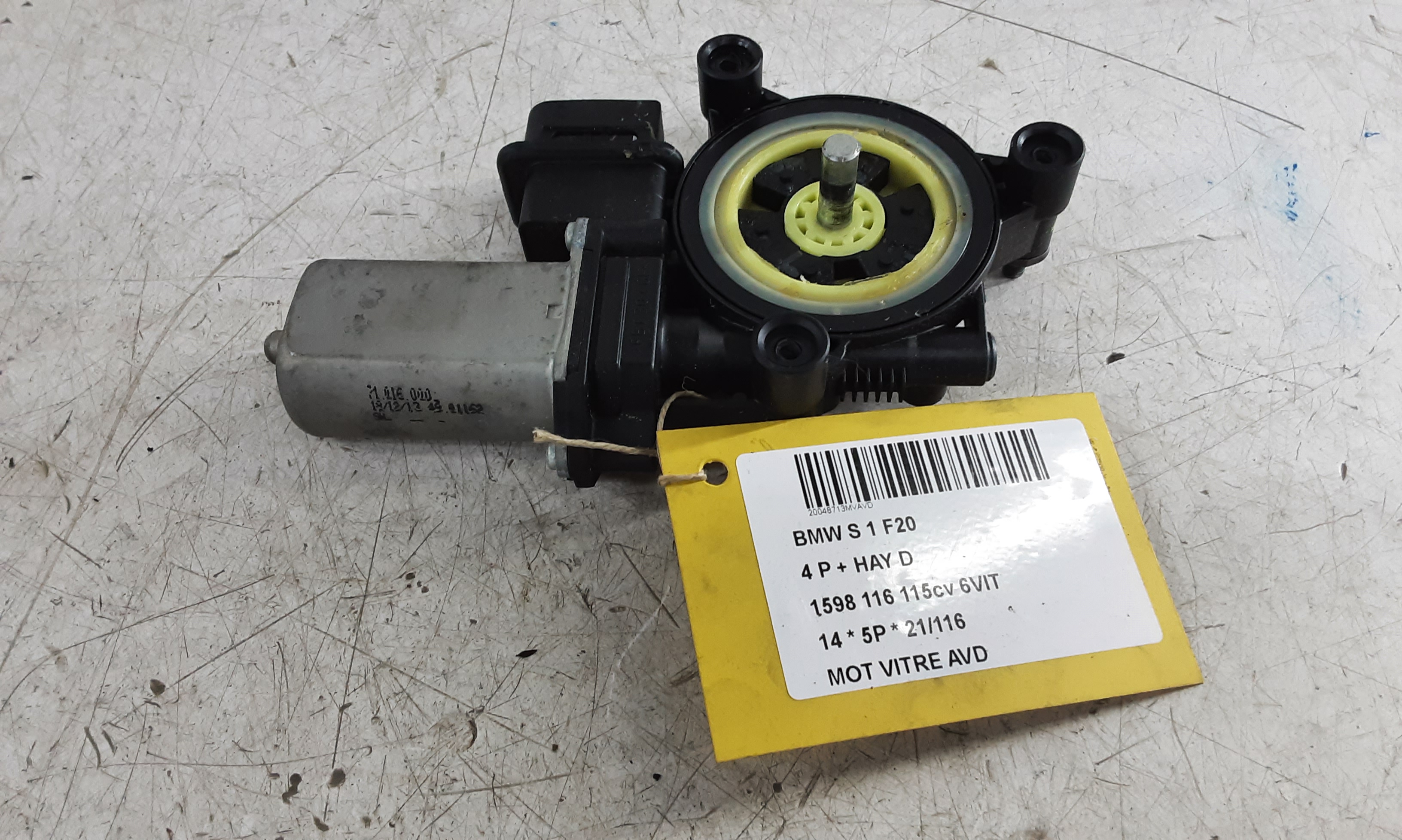 MOTOR RUITMECHANISME VOOR RECHTS Bmw 1 F20/F21 9/11 - 15