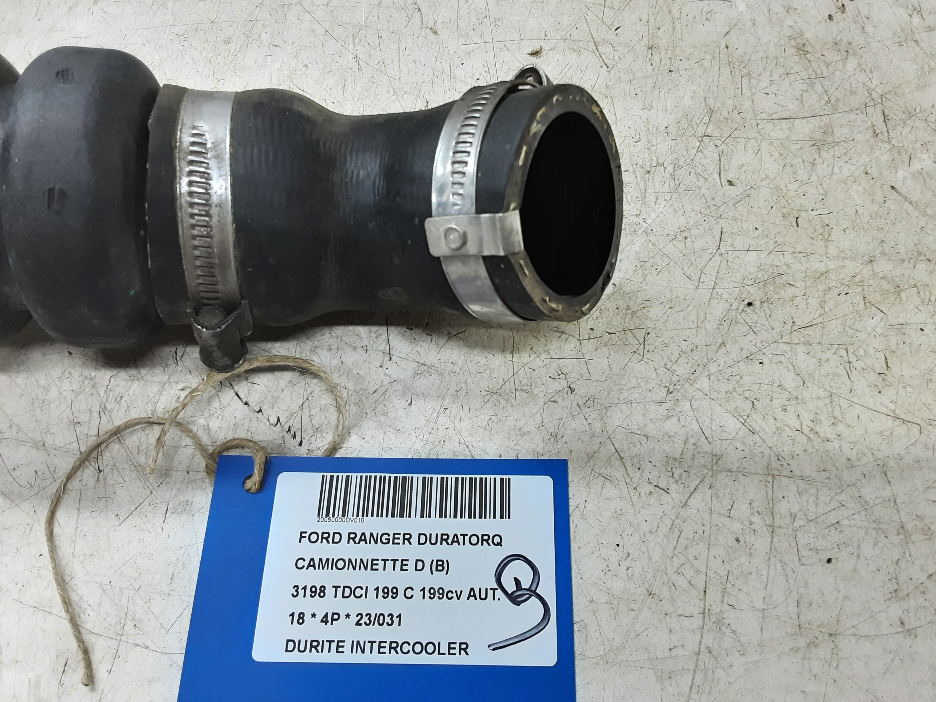 INTERCOOLER SLANG Ford RANGER (3) 10/15 - 2/19 FaceLift