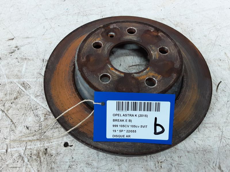 REMSCHIJF ACHTER Opel ASTRA K 8/15 - 8/19 5P/D