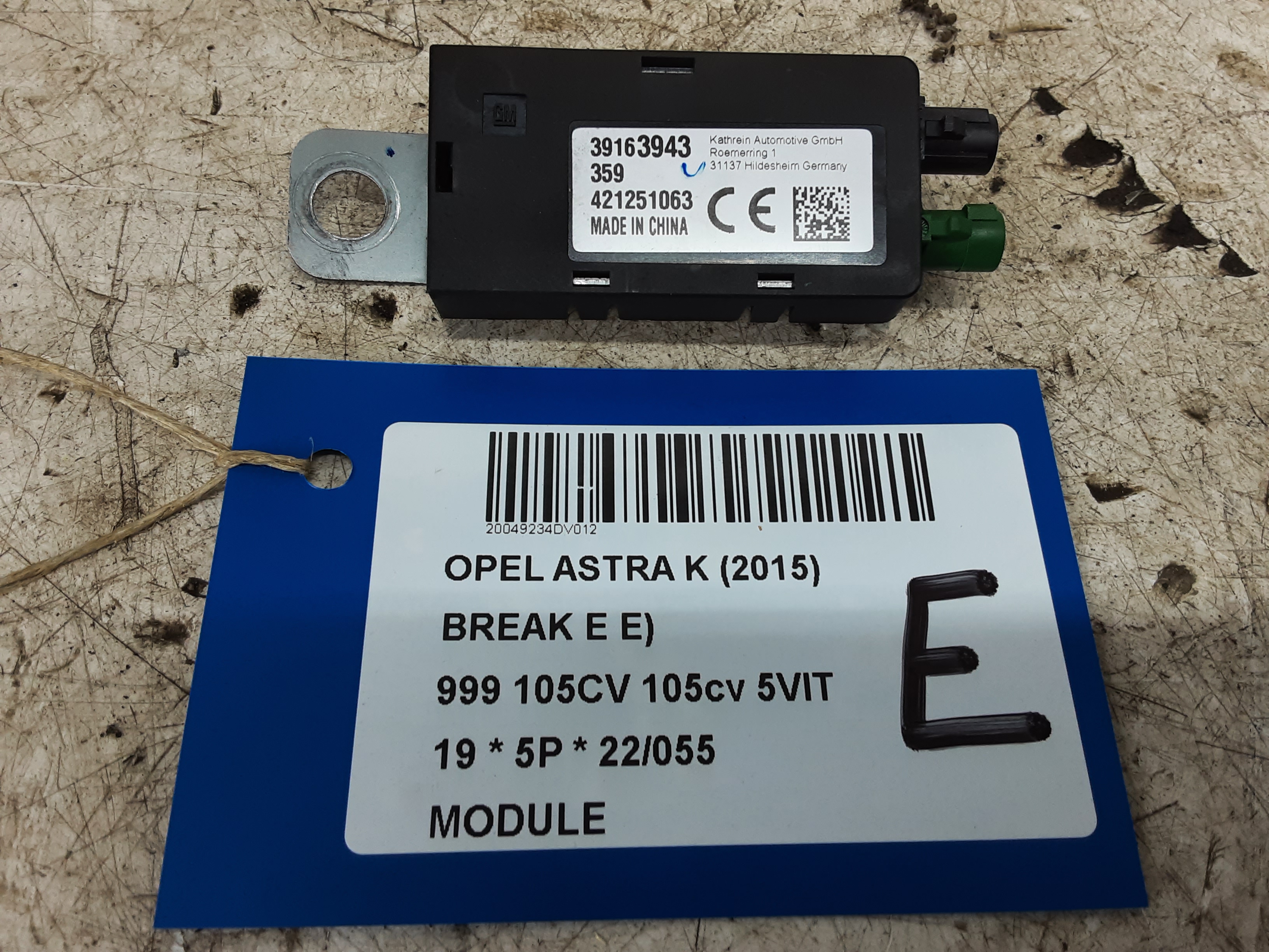MODULE Opel ASTRA K 8/15 - 8/19 5P/D