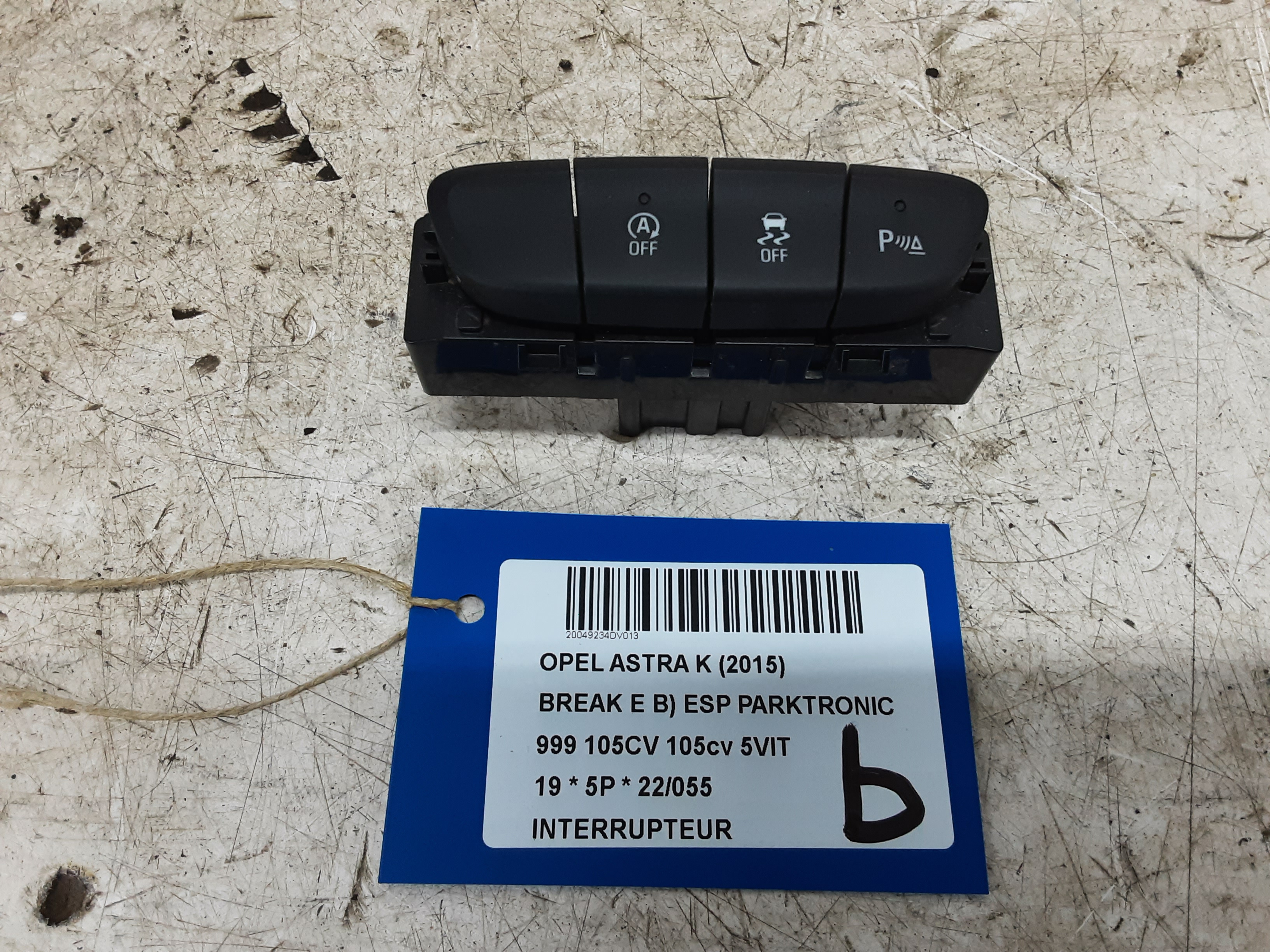 SCHAKELAAR Opel ASTRA K 8/15 - 8/19 5P/D