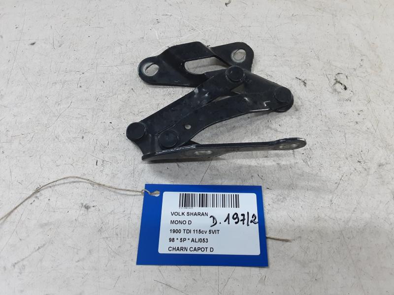 CHARNIERE DE CAPOT DROITE Vw SHARAN (1) 95 - 4/00