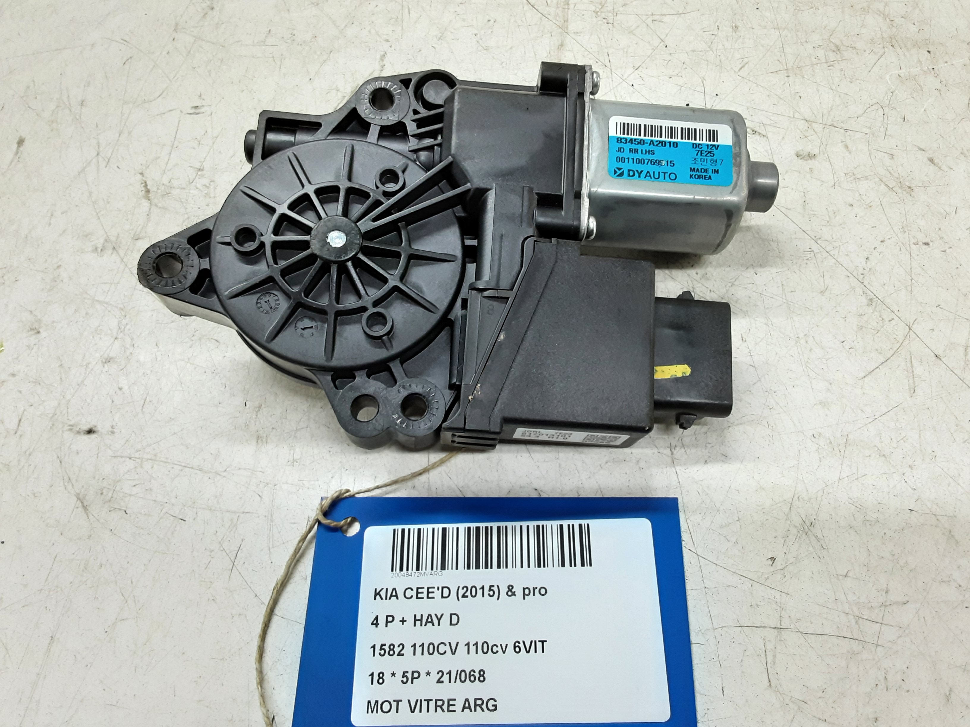 MOTOR RUITMECHANISME ACHTER LINKS Kia CEED 07/18+