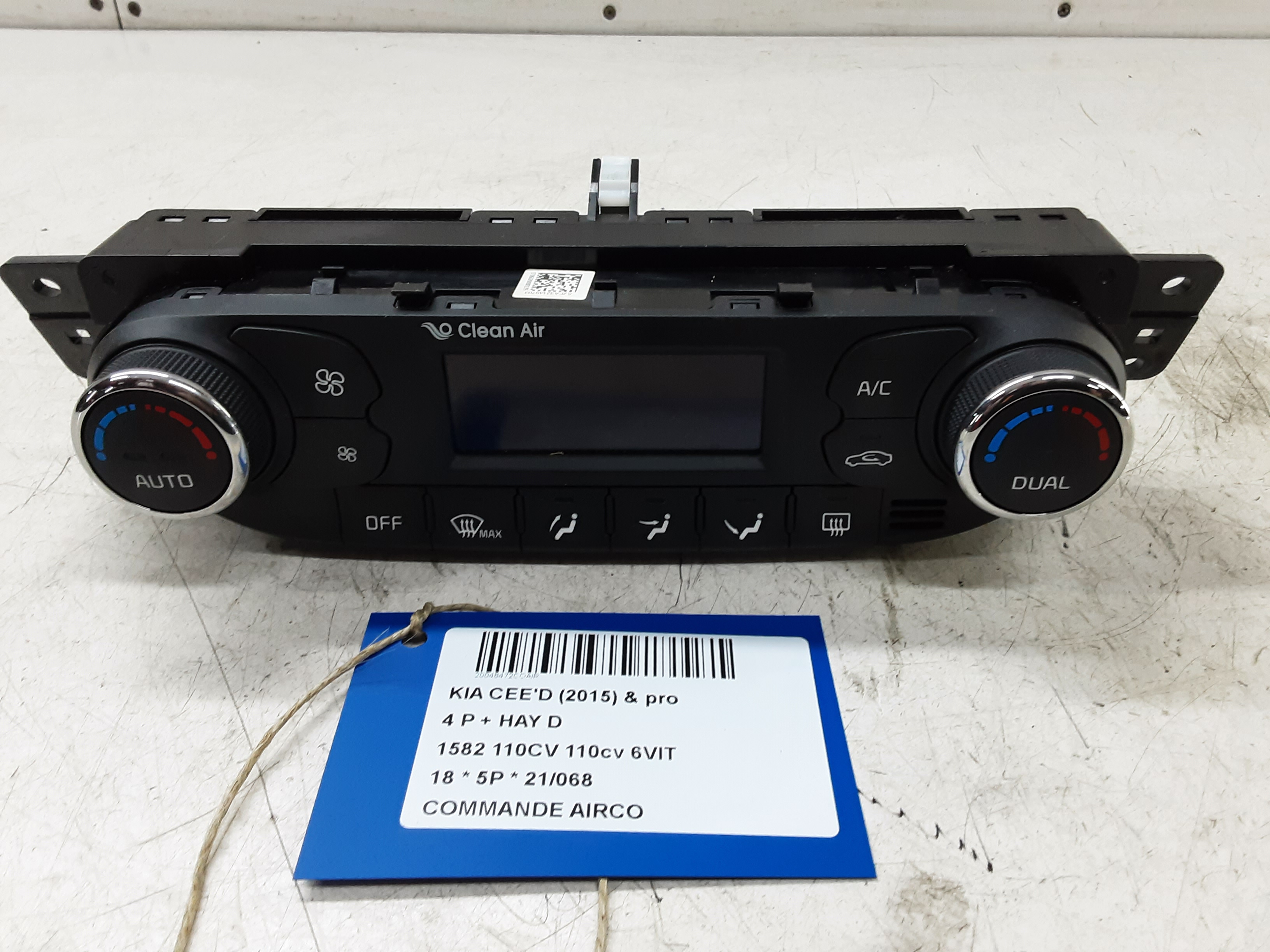 BEDIENINGSPANEEL AIRCO Kia CEED 07/18+