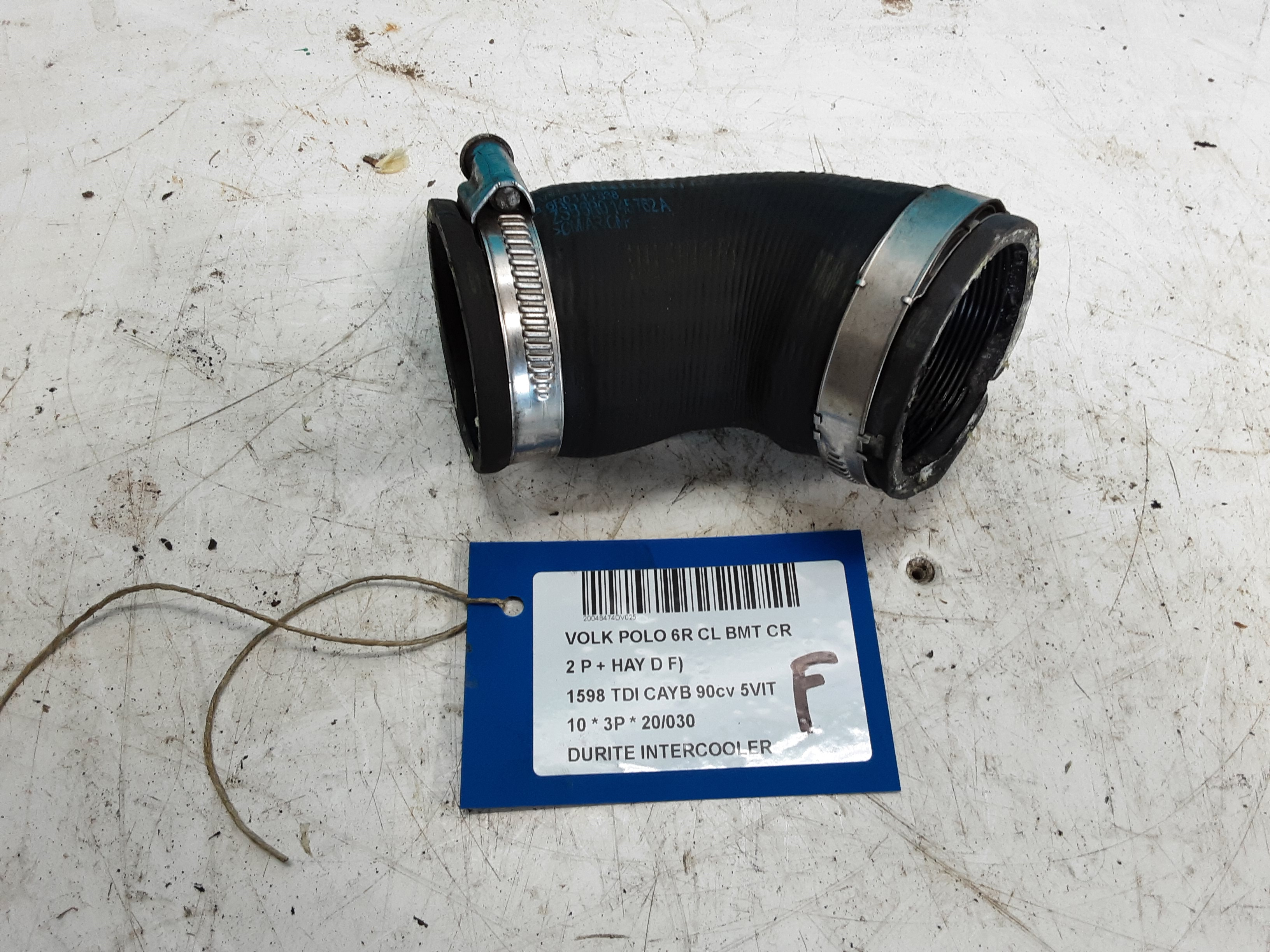 DURITE INTERCOOLER Vw POLO (6R) 6/09 - 4/14