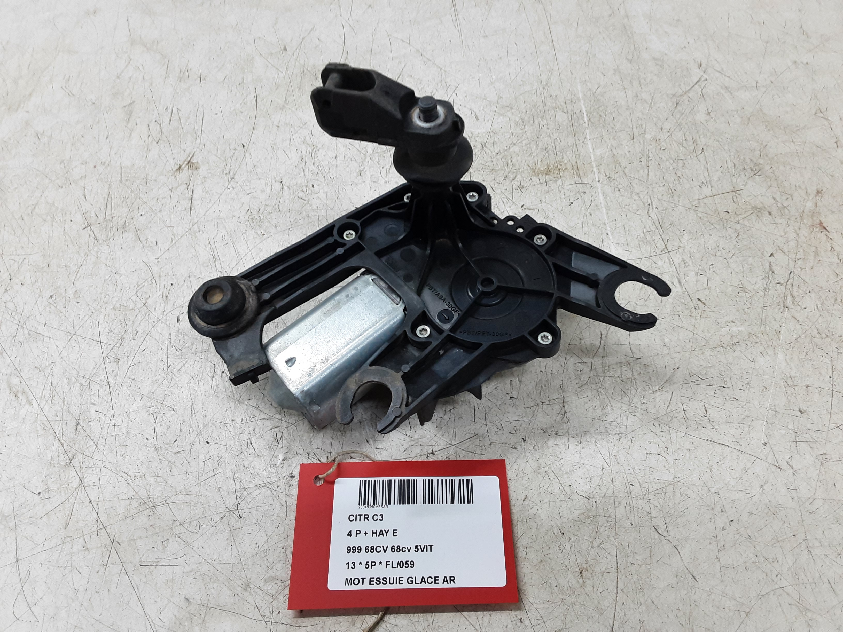 RUITENWISSERMOTOR ACHTER Citroen C3 11/09 - 16
