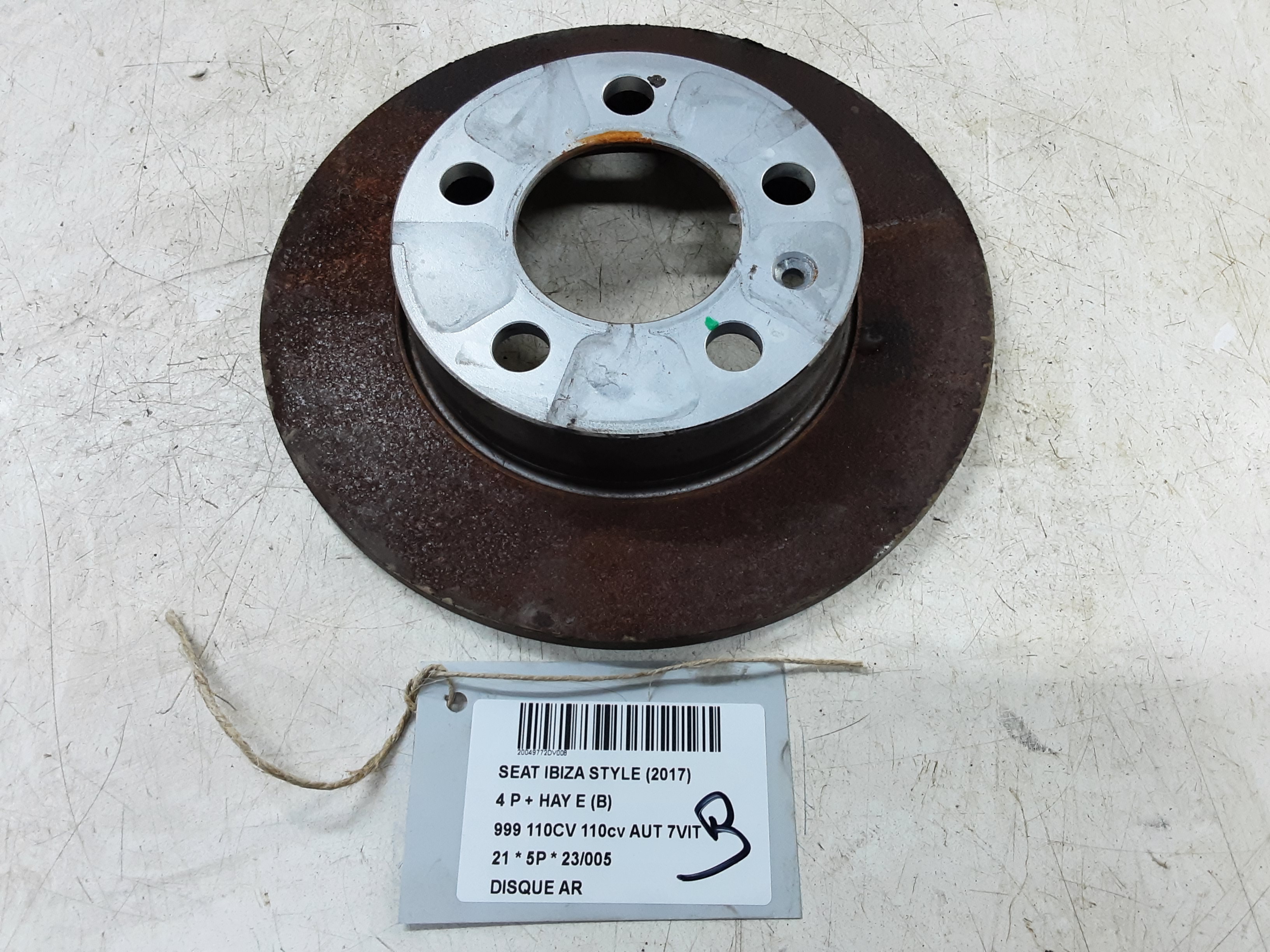 DISQUE ARRIERE Seat IBIZA MK5 (6F/KJ1) 5/17 - 2021