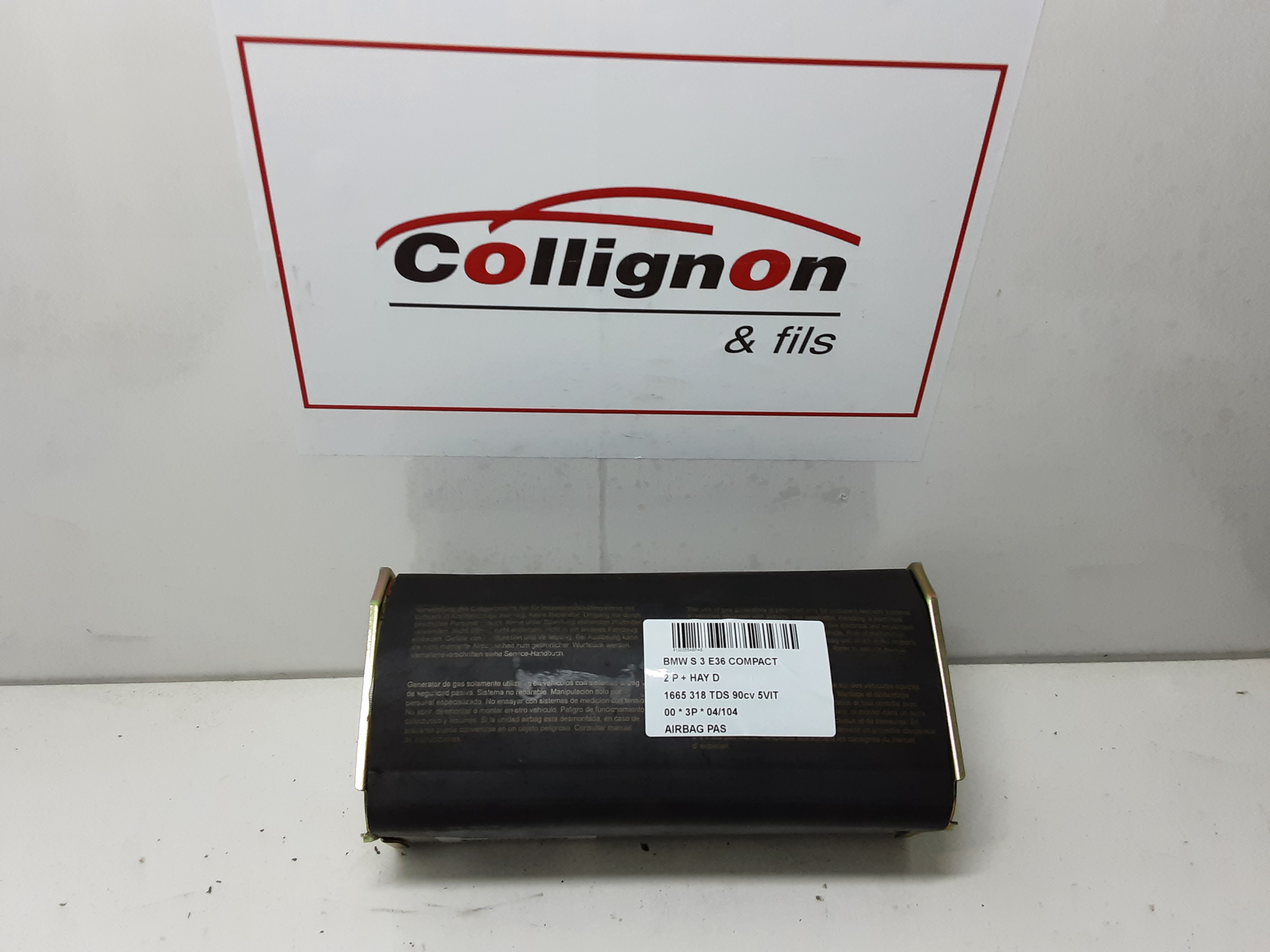 AIRBAG PASSAGIER Bmw 3 E36 90&gt;98