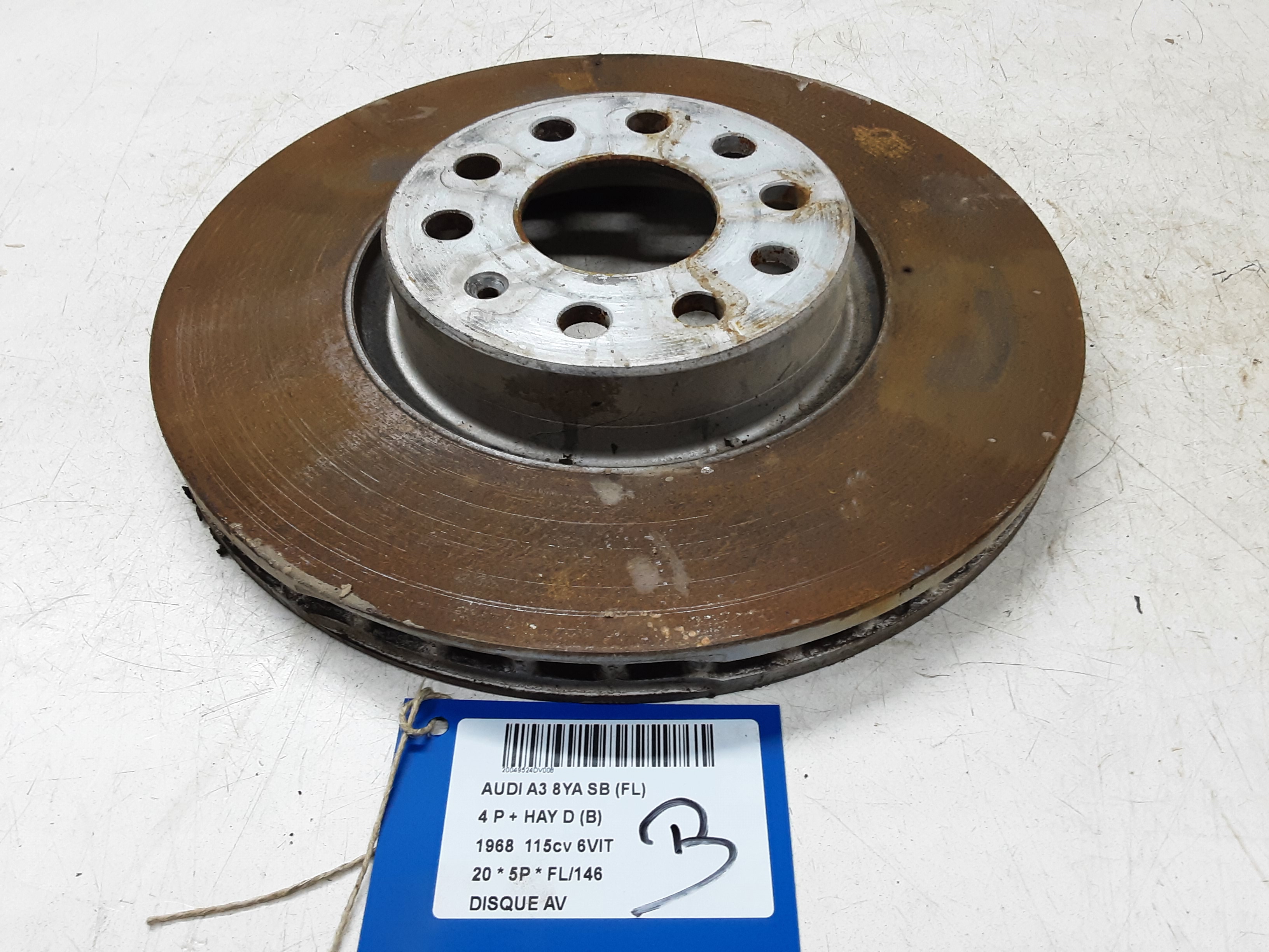 REMSCHIJF VOOR Audi A3 5D/20+