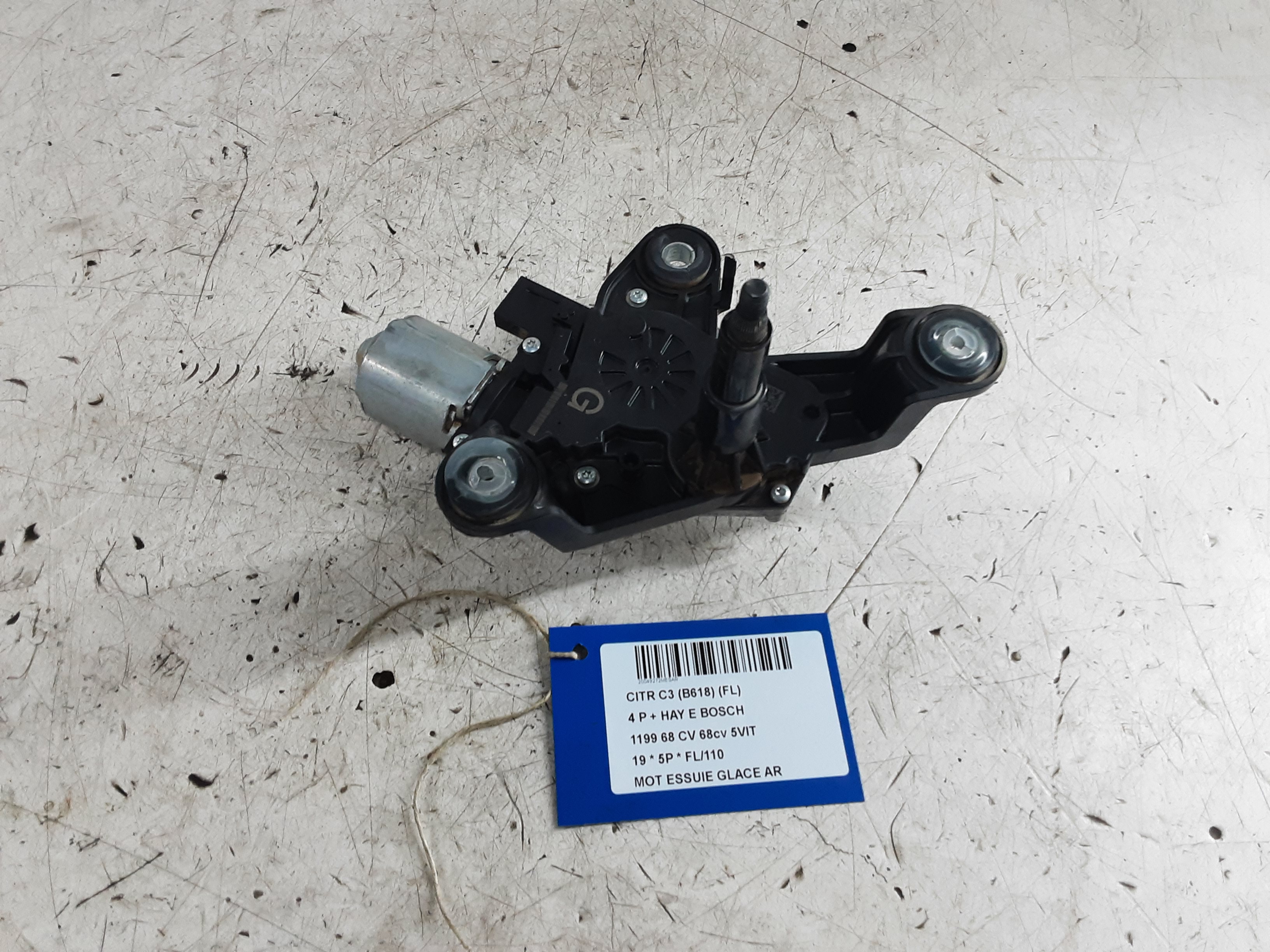 RUITENWISSERMOTOR ACHTER Citroen C3 (III) 10/16-9/20
