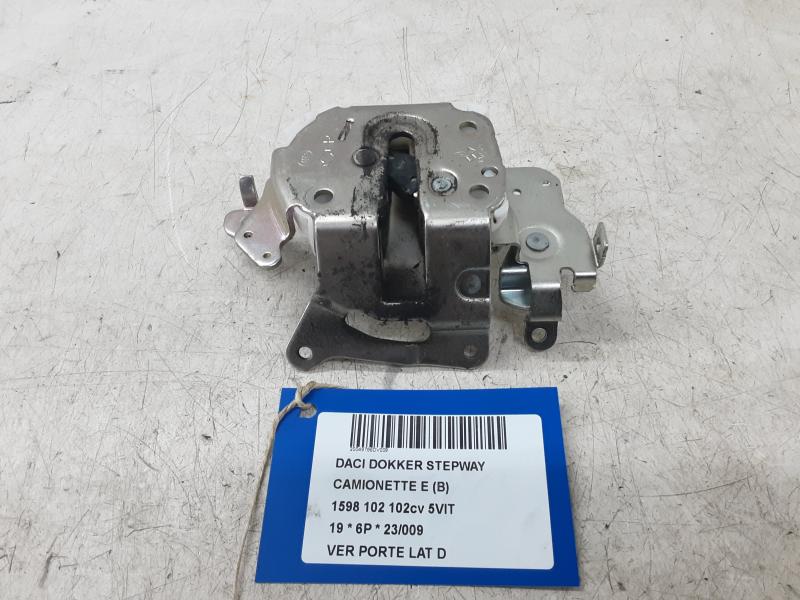 VERGRENDELING SCHUIFDEUR RECHTS Dacia DOKKER 3/12+