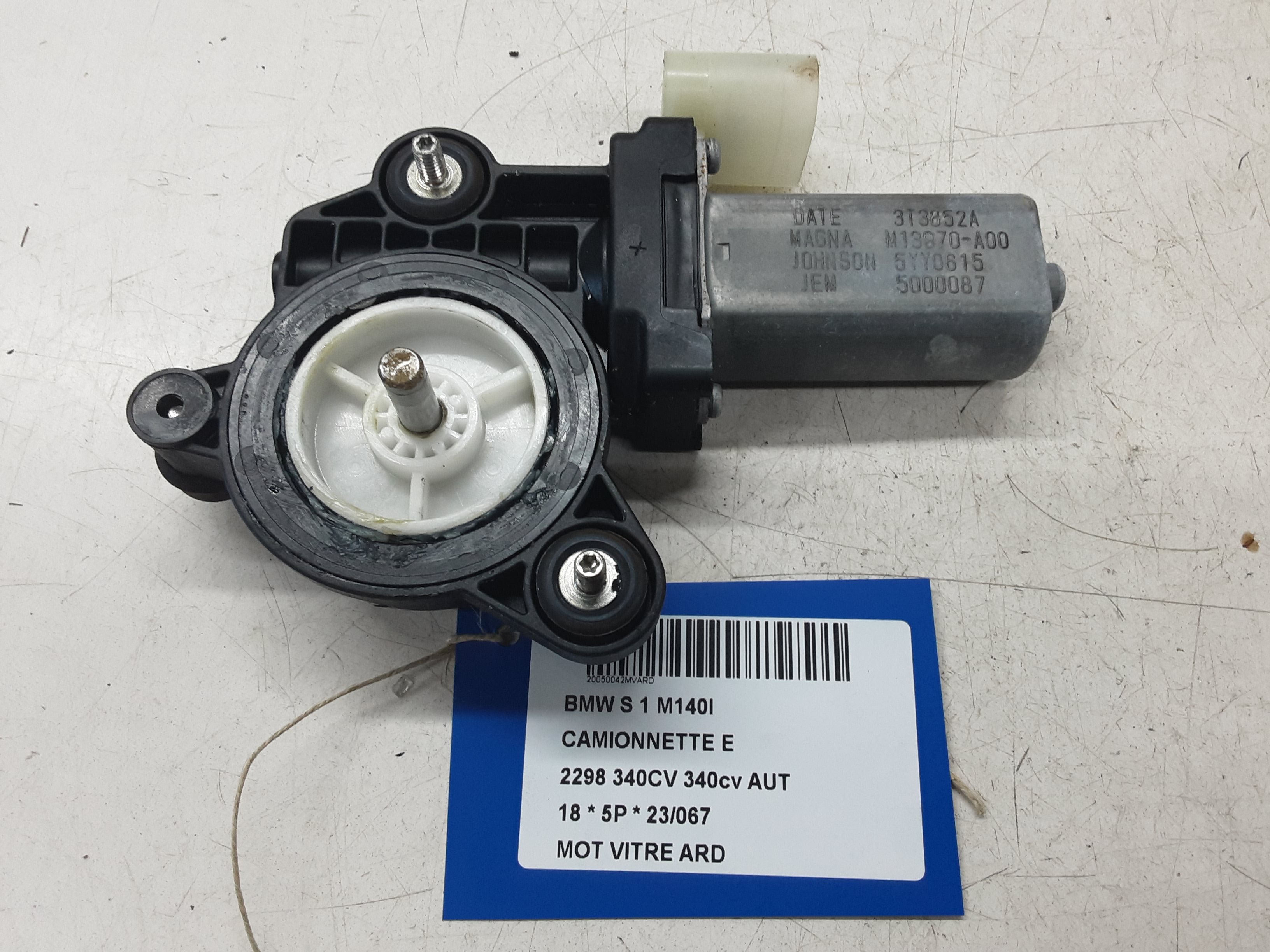 MOTOR RUITMECHANISME ACHTER RECHTS Bmw 1 F20/F21 3/15 - 19