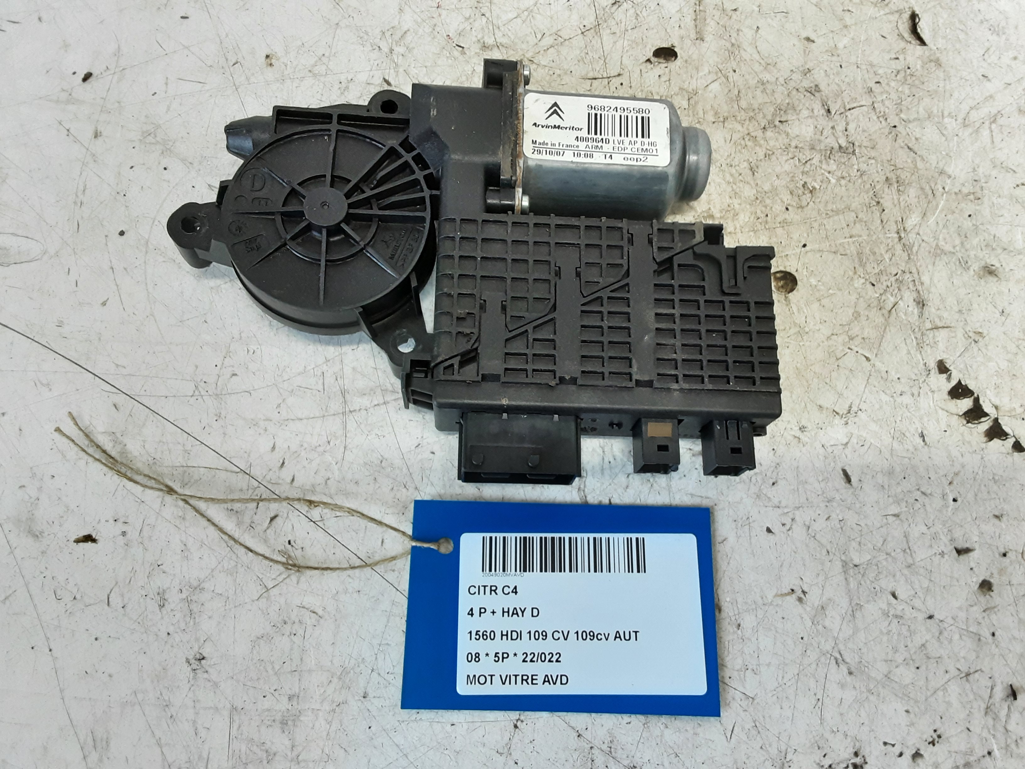 MOTEUR DE VITRE DE PORTE AVANT DROITE Citroen C4 GR. PICASSO 06 - 13
