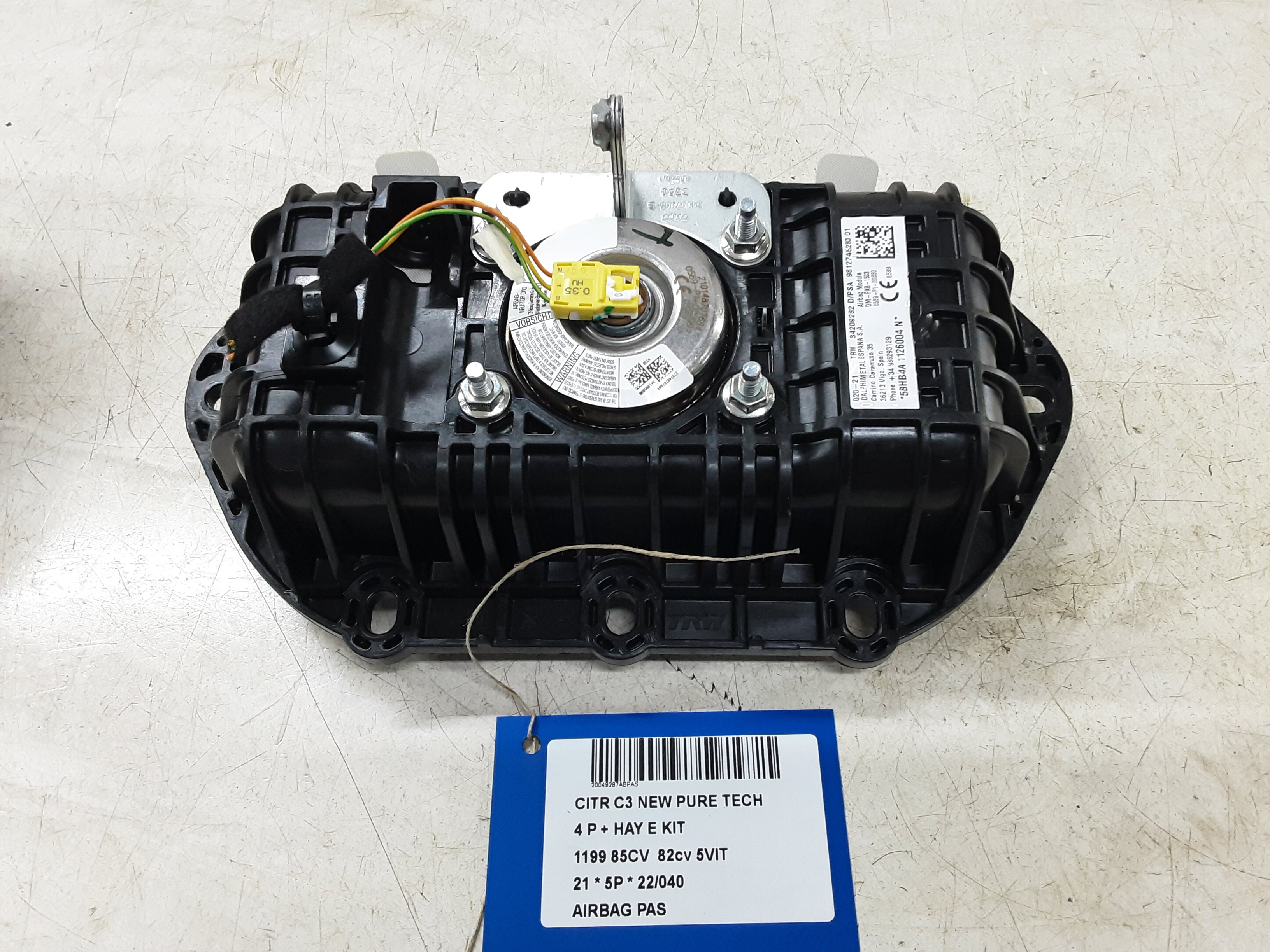 AIRBAG PASSAGIER Citroen C3 (III) 10/16-9/20