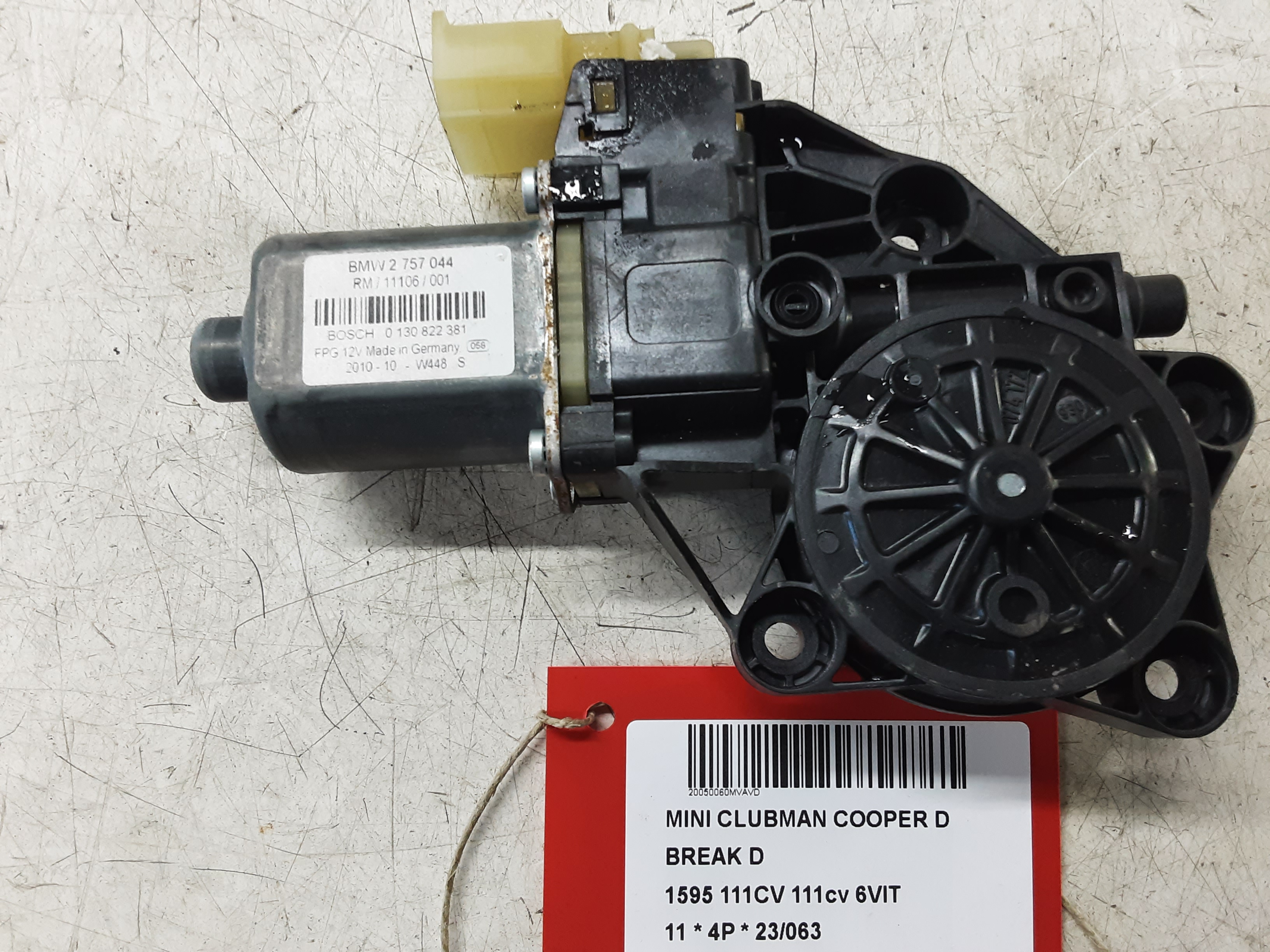 MOTOR RUITMECHANISME VOOR RECHTS Mini R55 : Clubman  09/2010 &gt; 2014