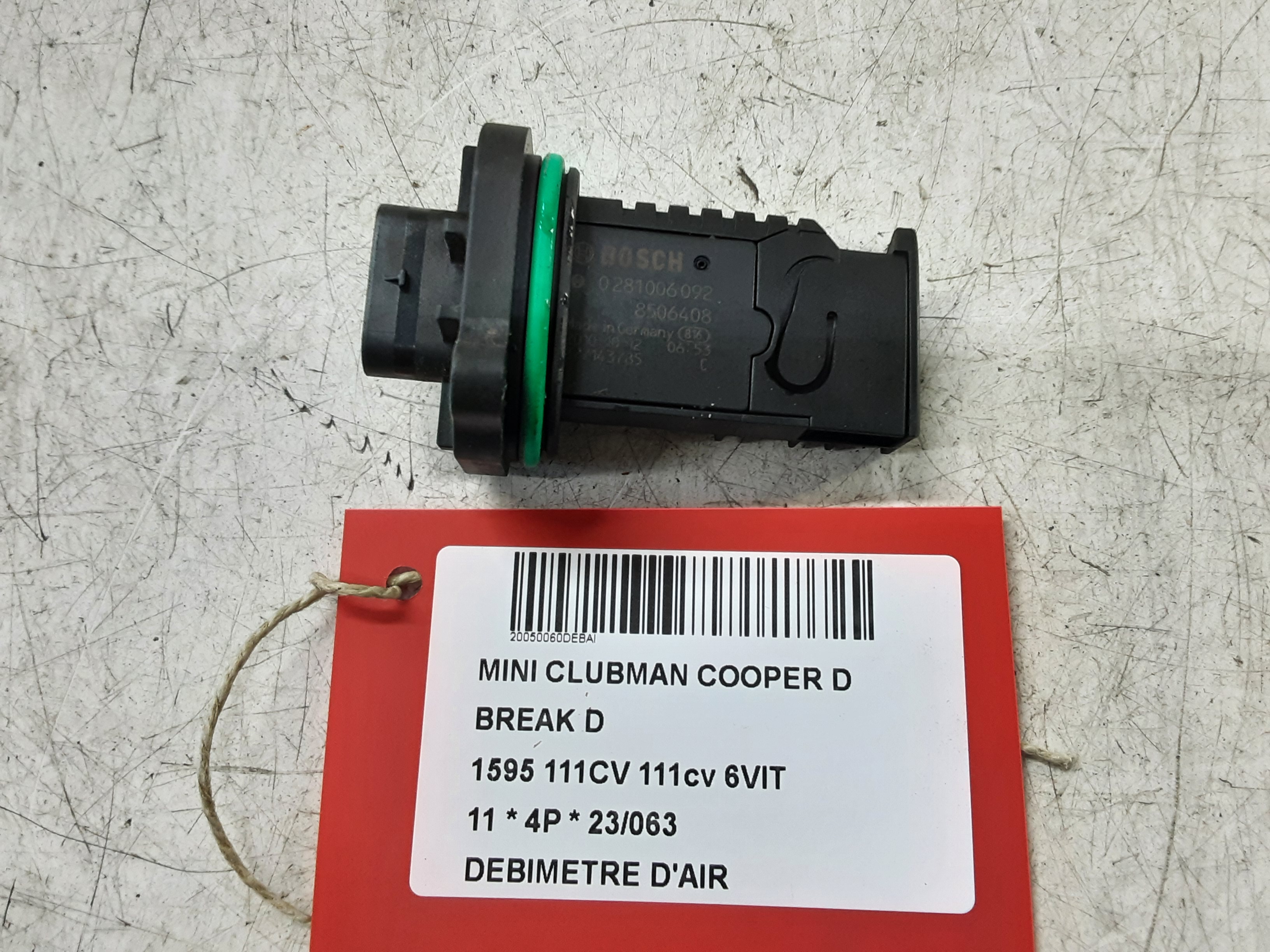 LUCHTHOEVEELHEIDSMETER Mini R55 : Clubman  09/2010 &gt; 2014