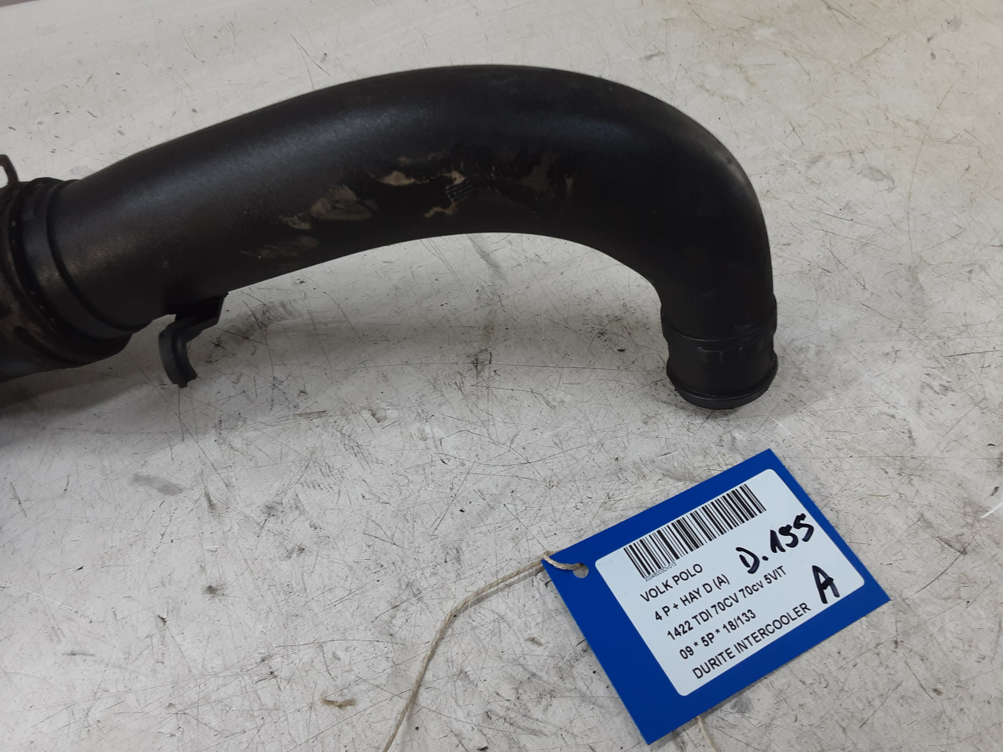 INTERCOOLER SLANG Vw POLO (9N3) 5/05 - 5/09