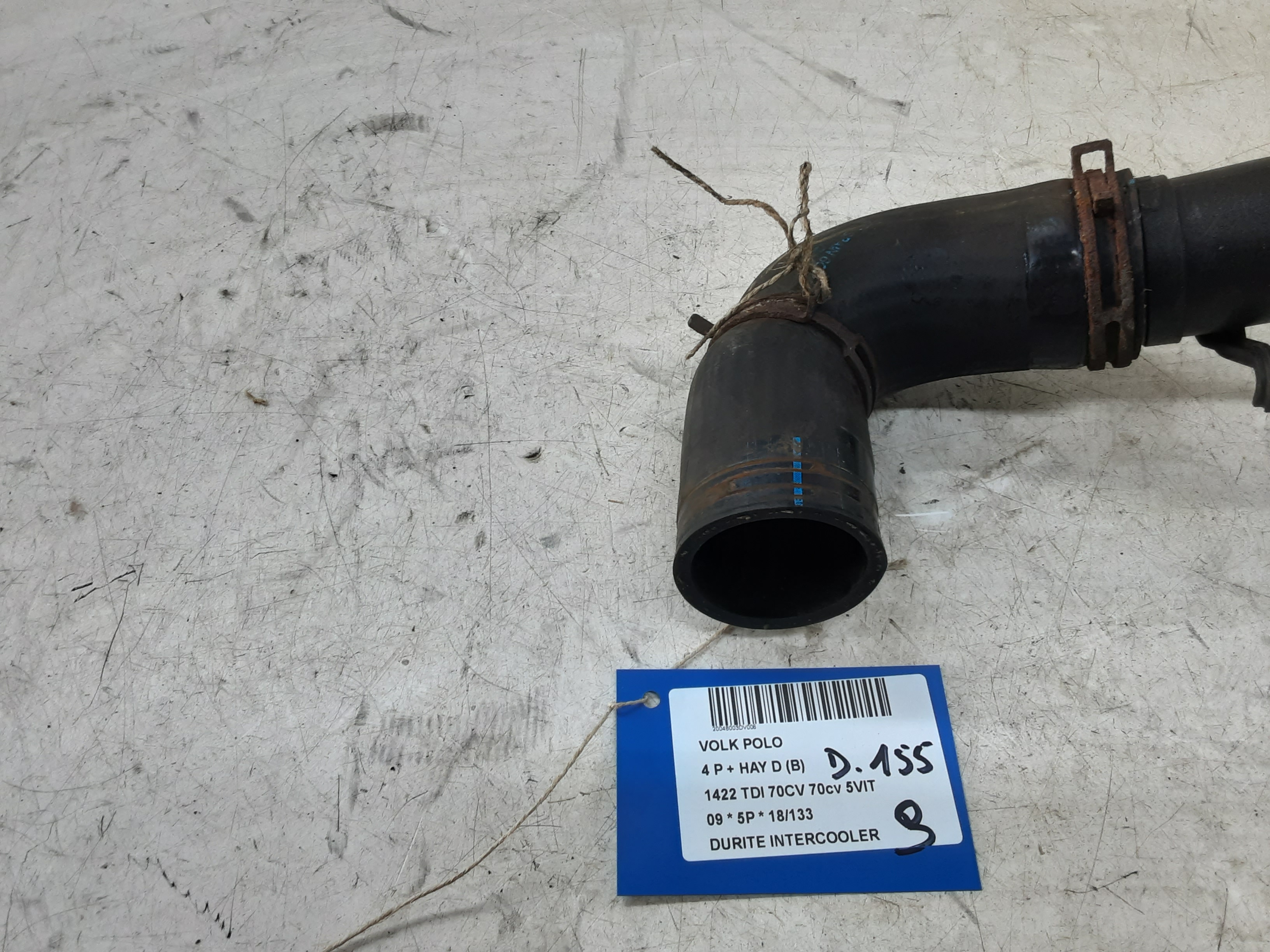 INTERCOOLER SLANG Vw POLO (9N3) 5/05 - 5/09