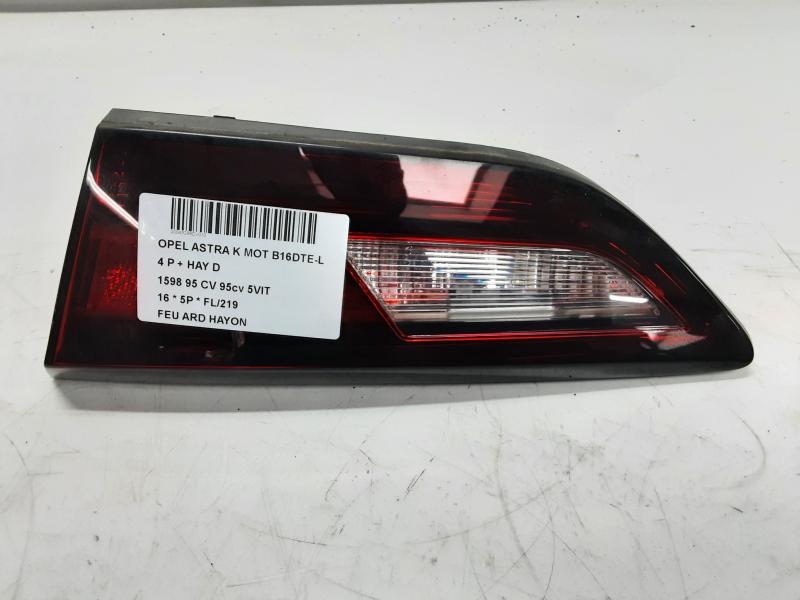 FEU ARRIERE DROIT DE HAYON Opel ASTRA K 8/15 - 8/19 5P/D