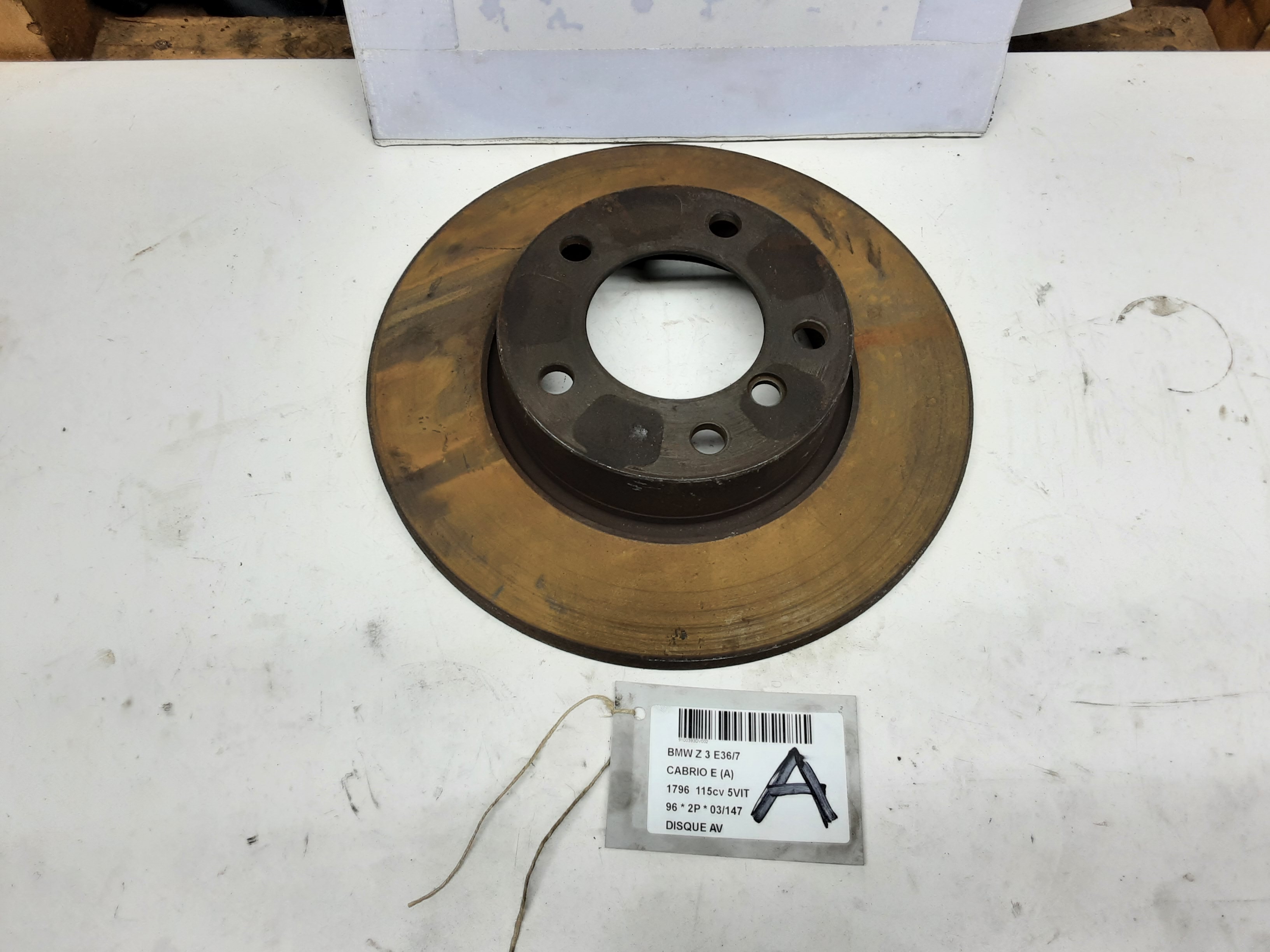 REMSCHIJF VOOR Bmw Z3 E36 10/95 - 06/03