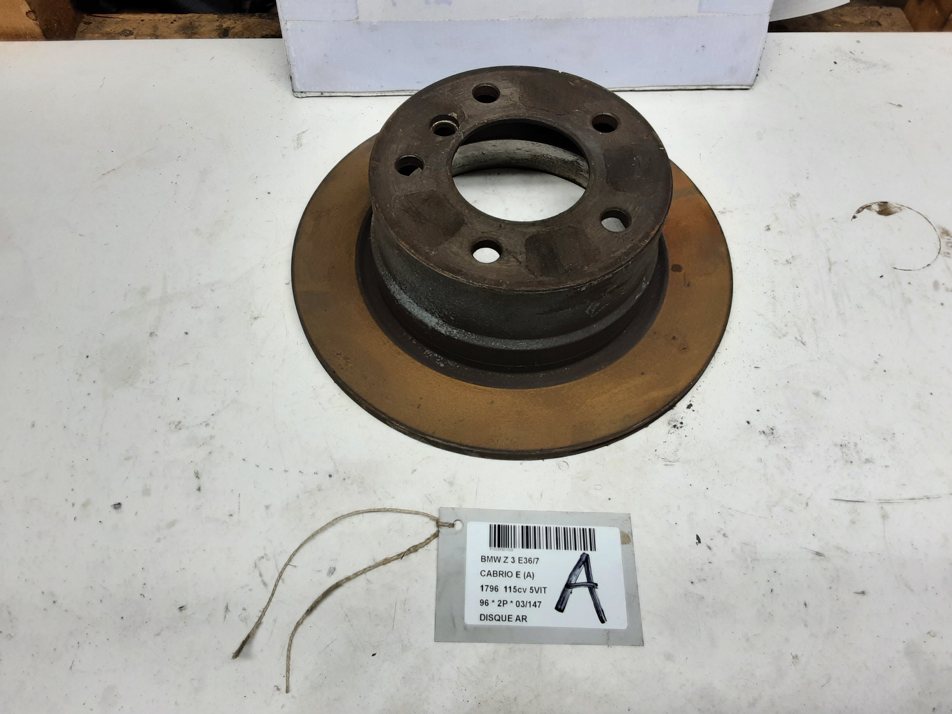 REMSCHIJF ACHTER Bmw Z3 E36 10/95 - 06/03