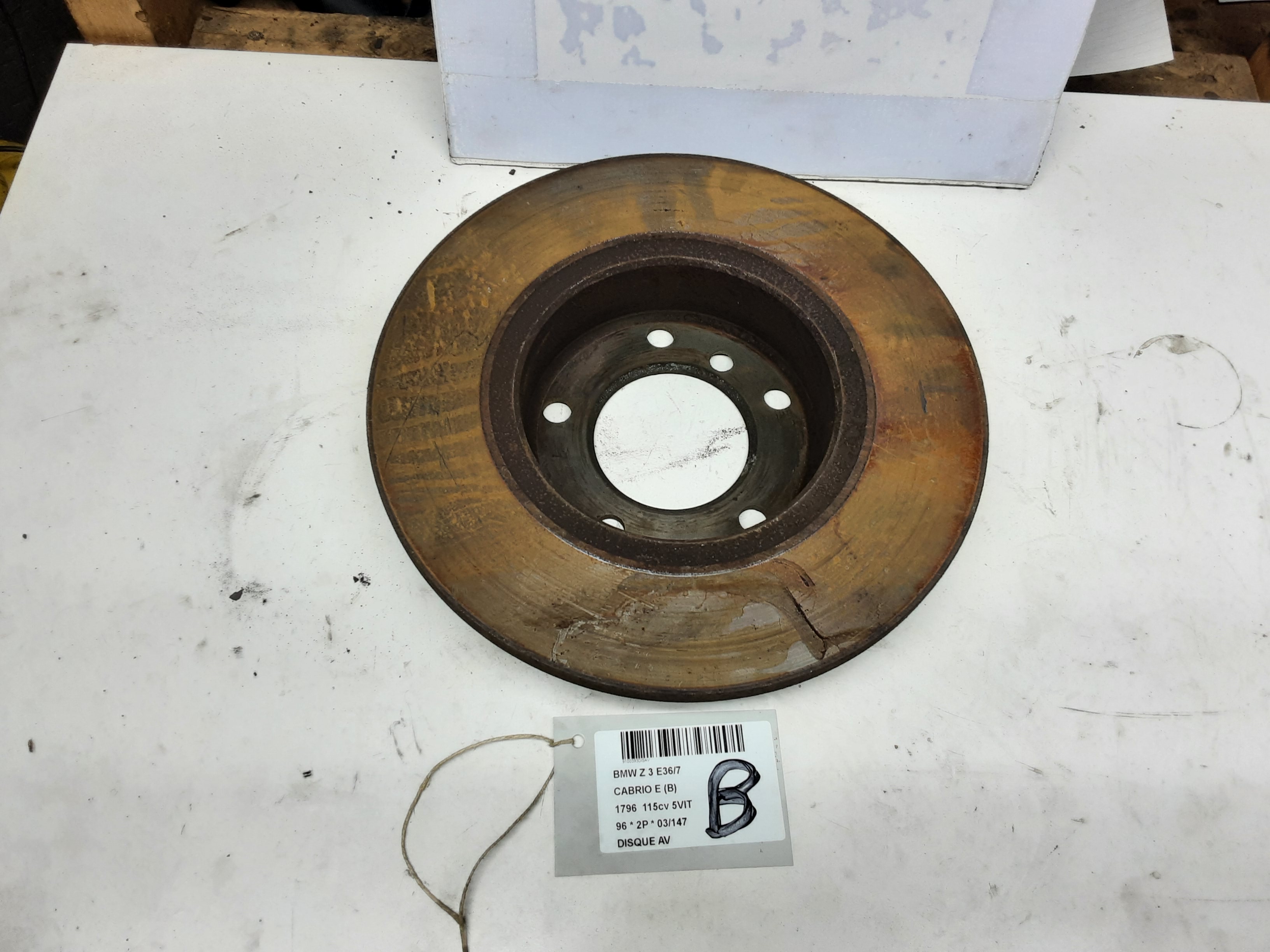 REMSCHIJF VOOR Bmw Z3 E36 10/95 - 06/03