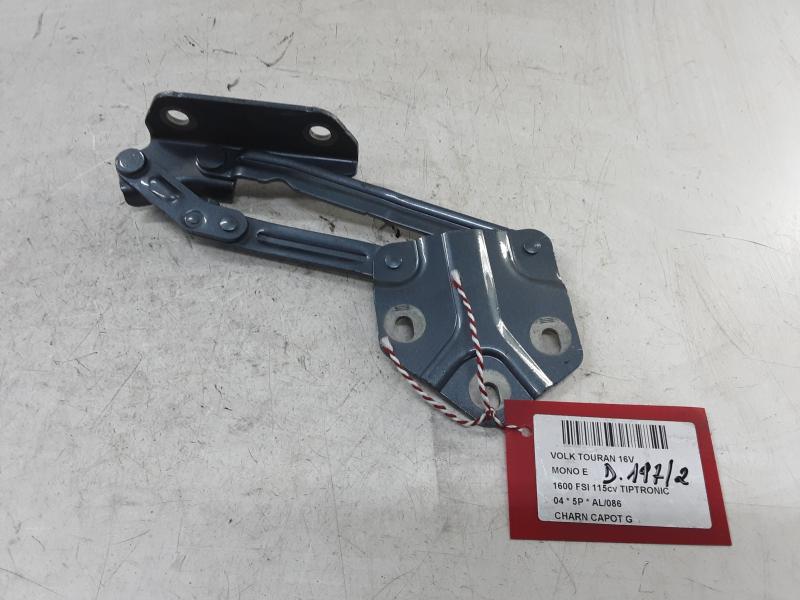 CHARNIERE DE CAPOT GAUCHE Vw TOURAN 03 - 06