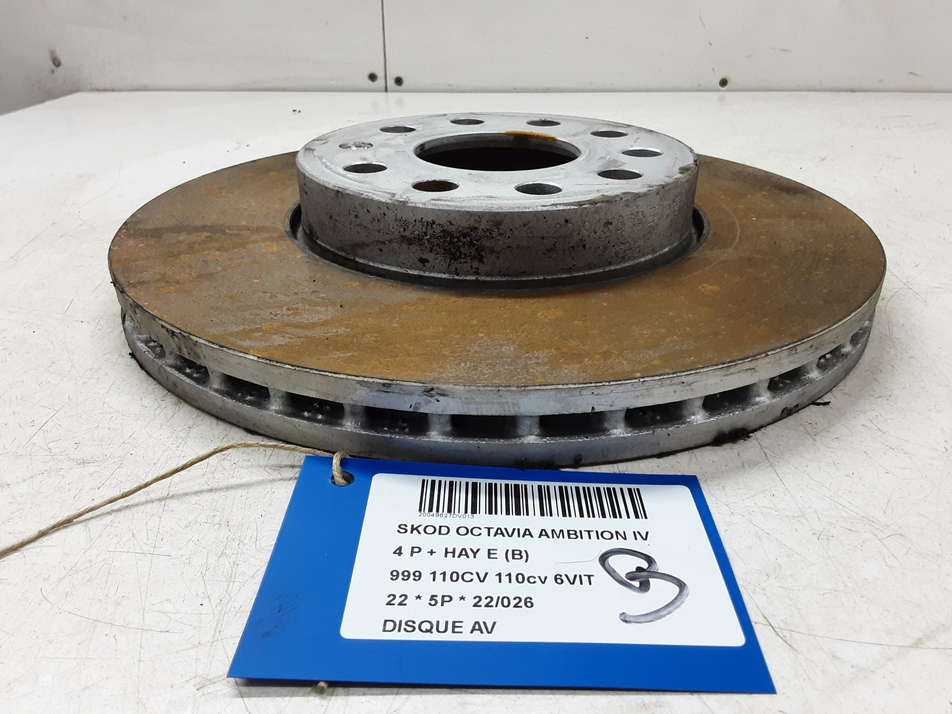 DISQUE AVANT Skoda OCTAVIA (NX) 6/20+