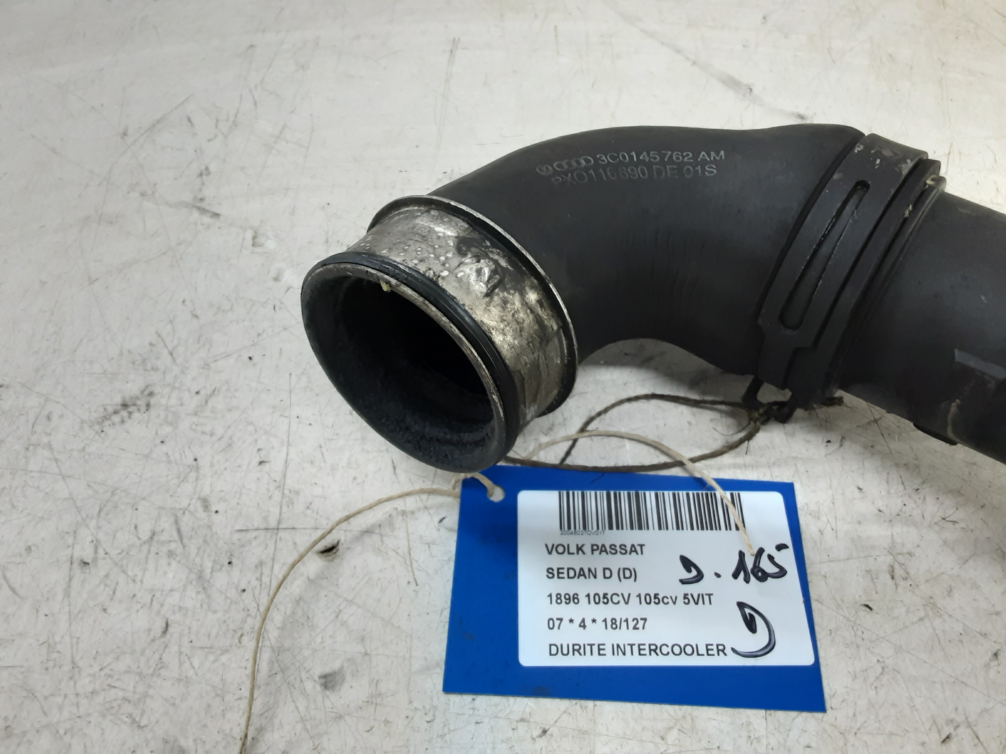 INTERCOOLER SLANG Vw PASSAT 02/05 - 11/10