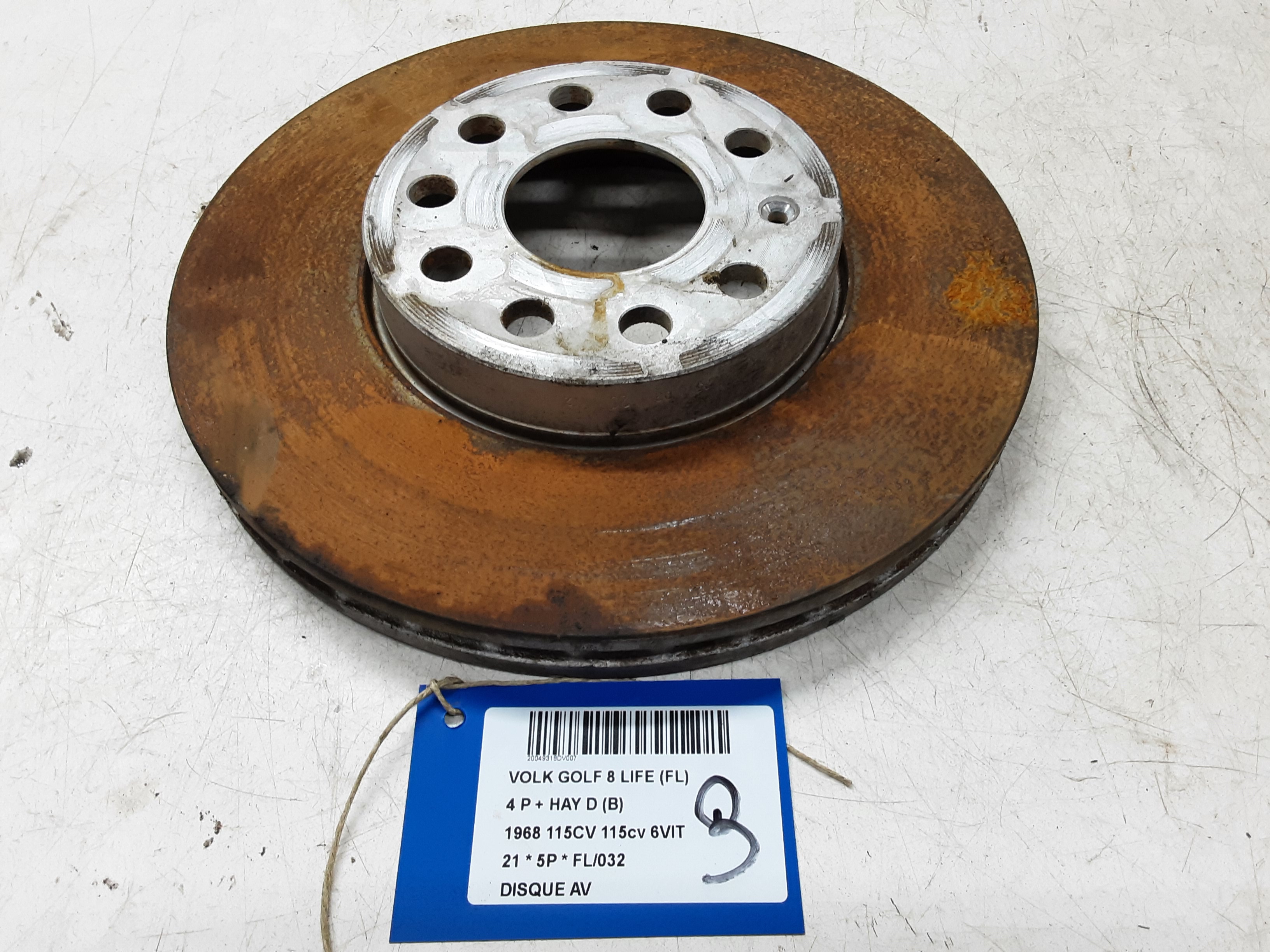 REMSCHIJF VOOR Vw GOLF VIII 2/20+