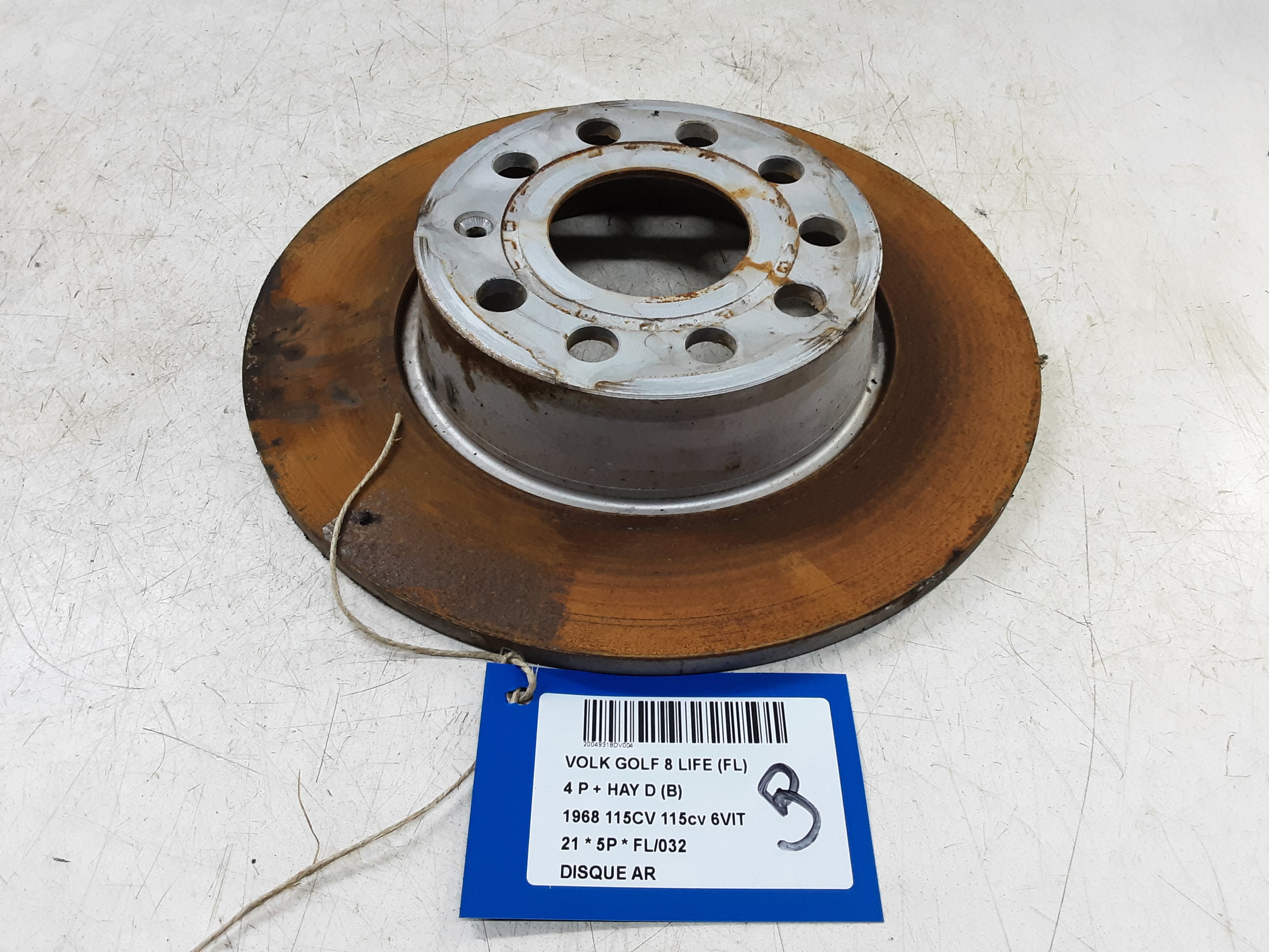 REMSCHIJF ACHTER Vw GOLF VIII 2/20+