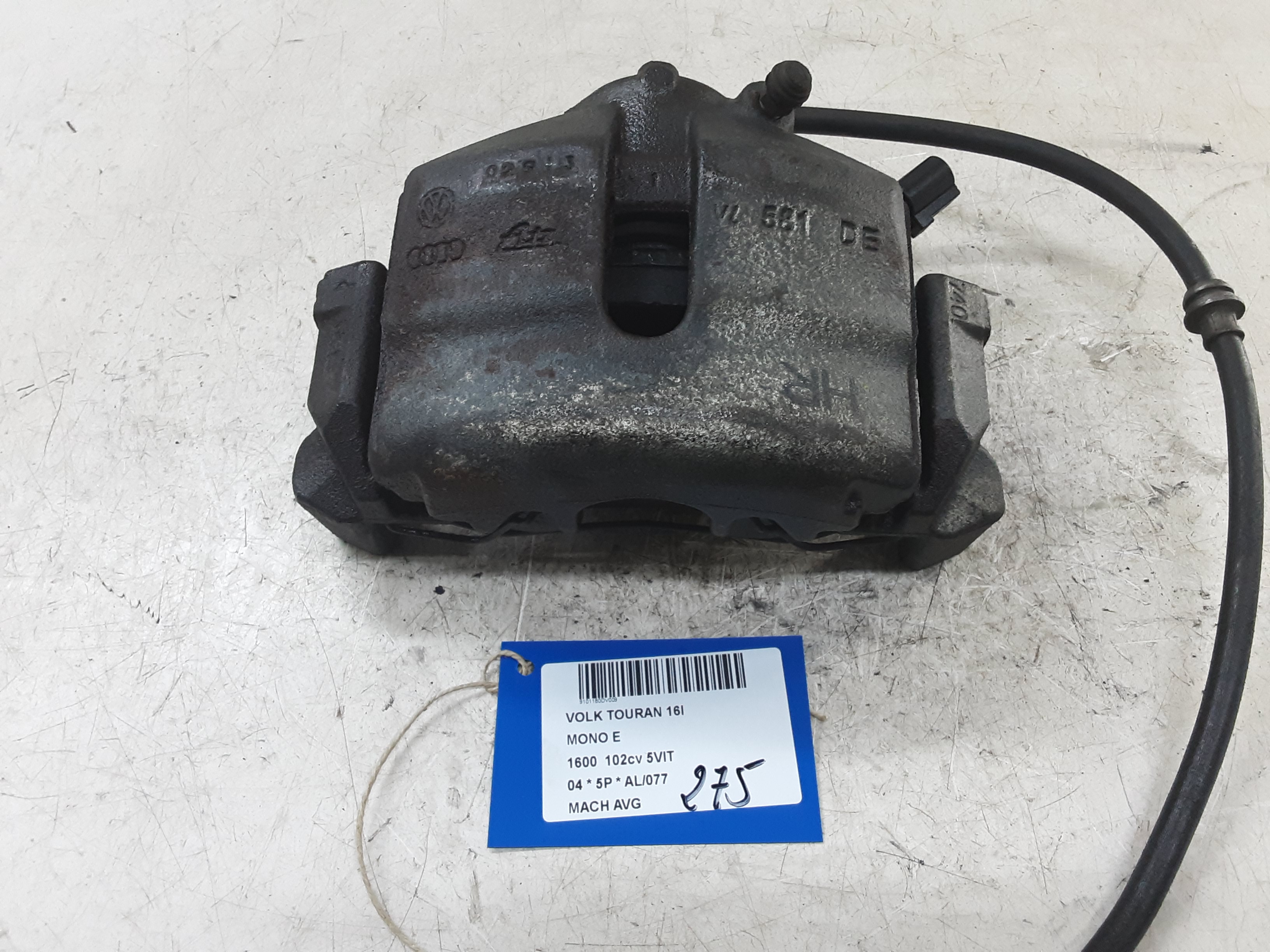 REMKLAUW VOOR LINKS Vw TOURAN 03 - 06