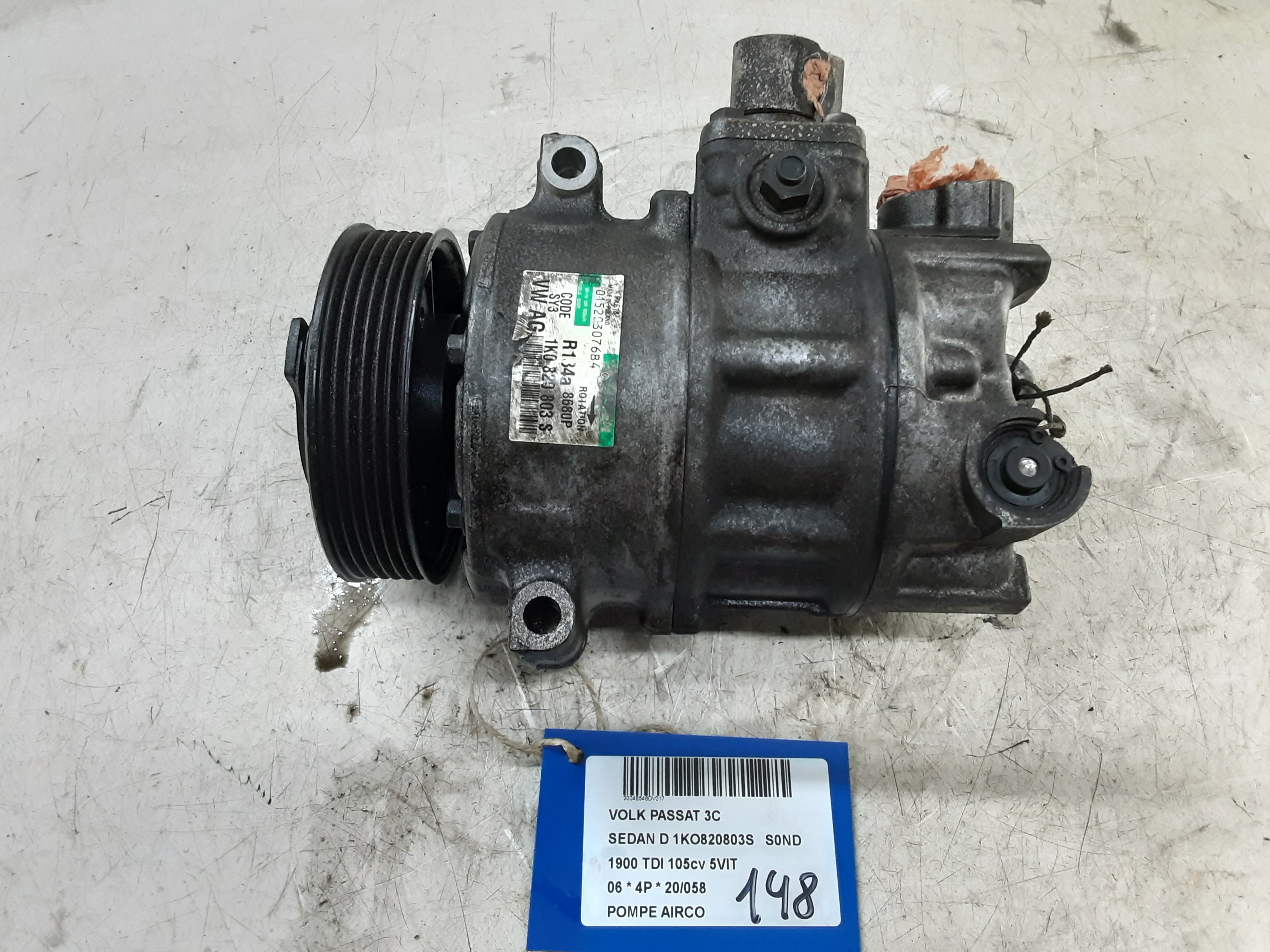 POMPE D&#039;AIRCO Vw PASSAT 02/05 - 11/10