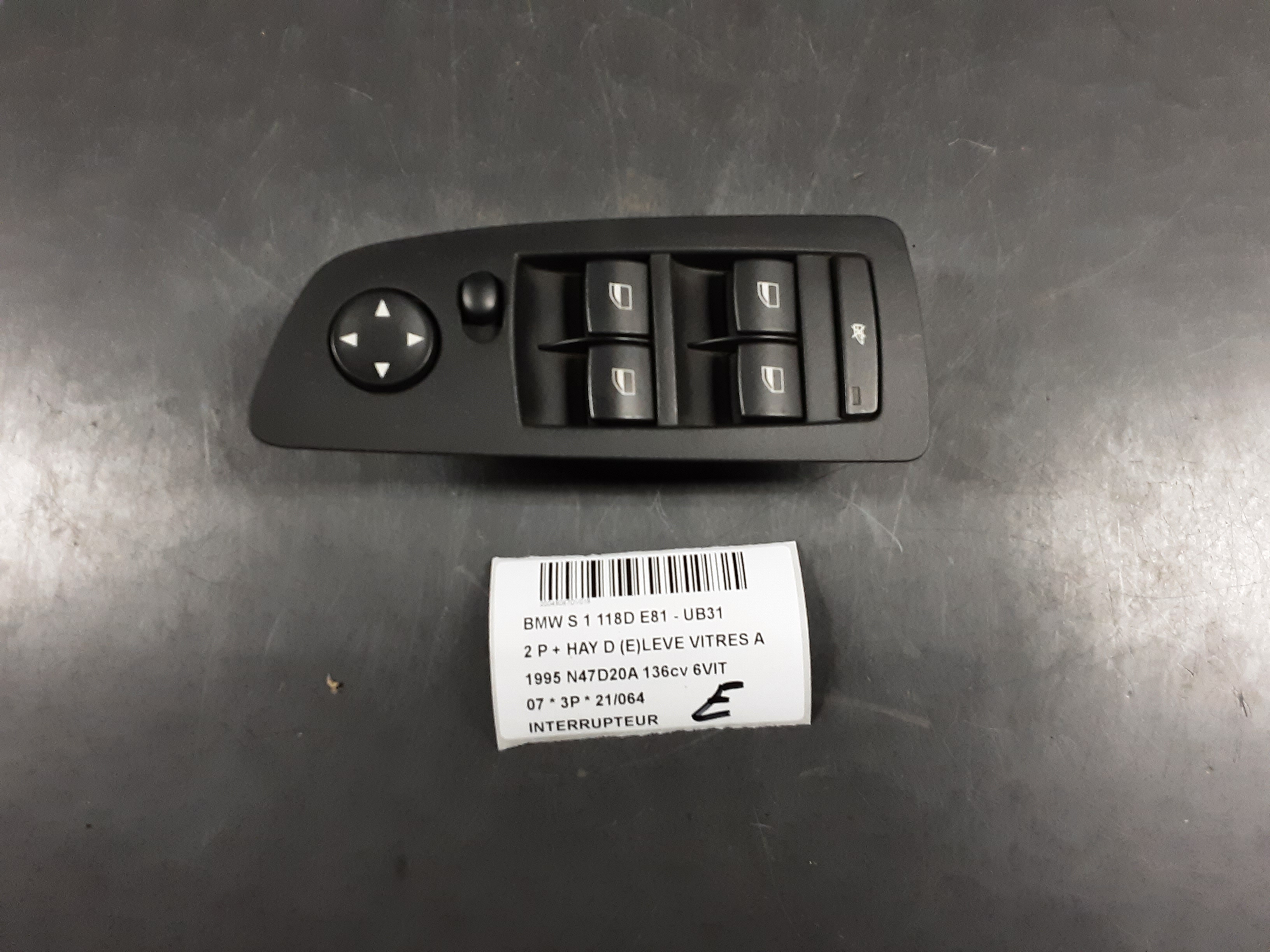 INTERRUPTEUR Bmw 1 E81/87 4/07 - 12