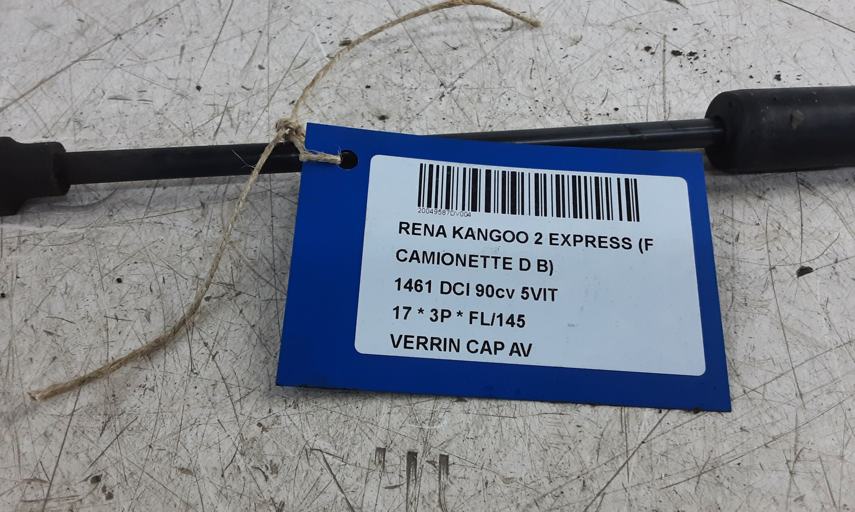 DRUKVEER MOTORKAP Renault KANGOO 6/13- 7/21