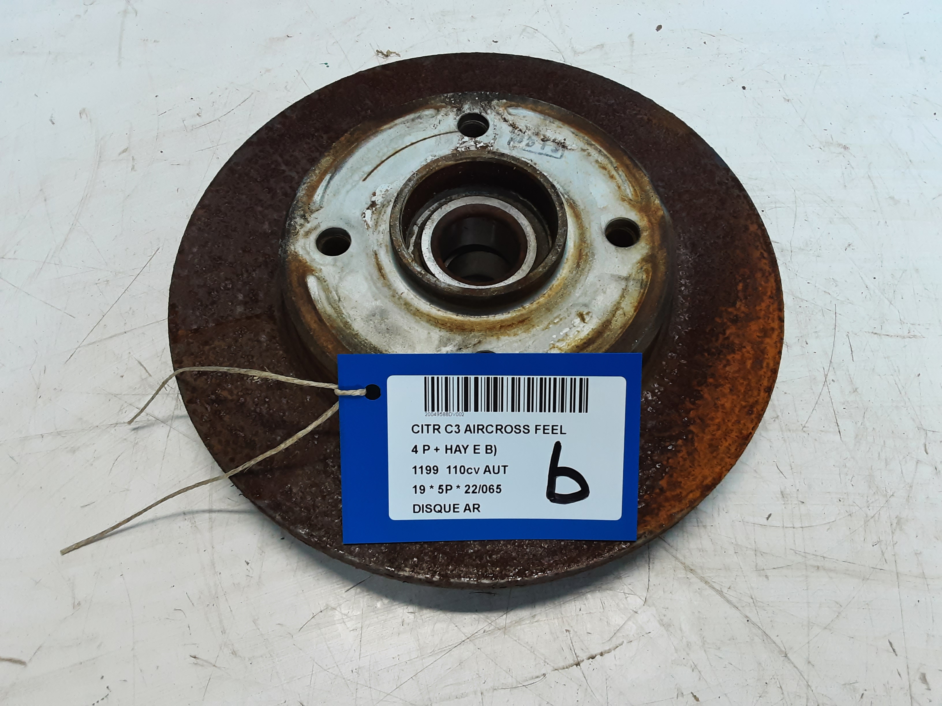 REMSCHIJF ACHTER Citroen C3 AIRCROSS 07/17+