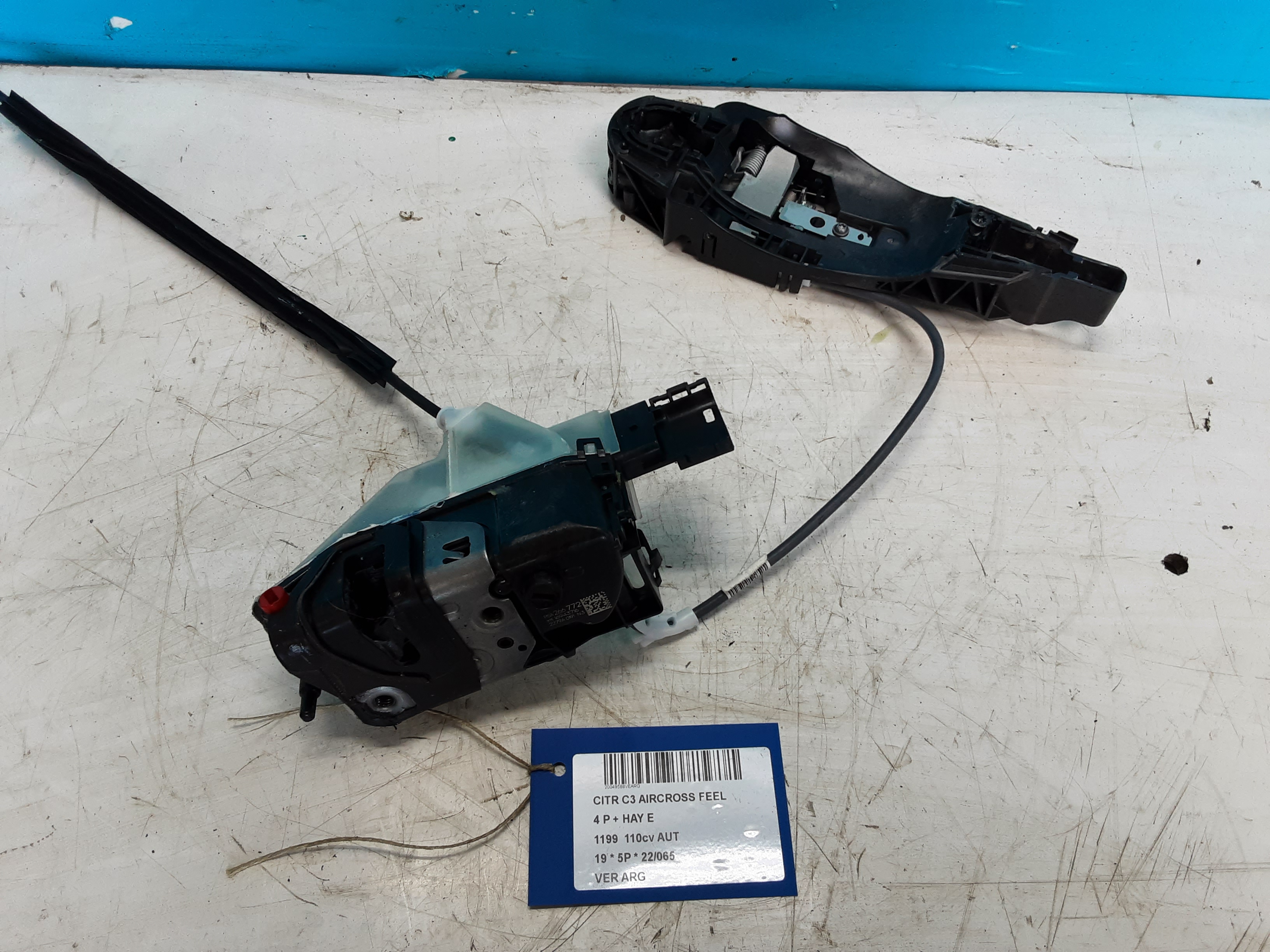 VERROUILLAGE DE PORTE ARRIERE GAUCHE Citroen C3 AIRCROSS 07/17+