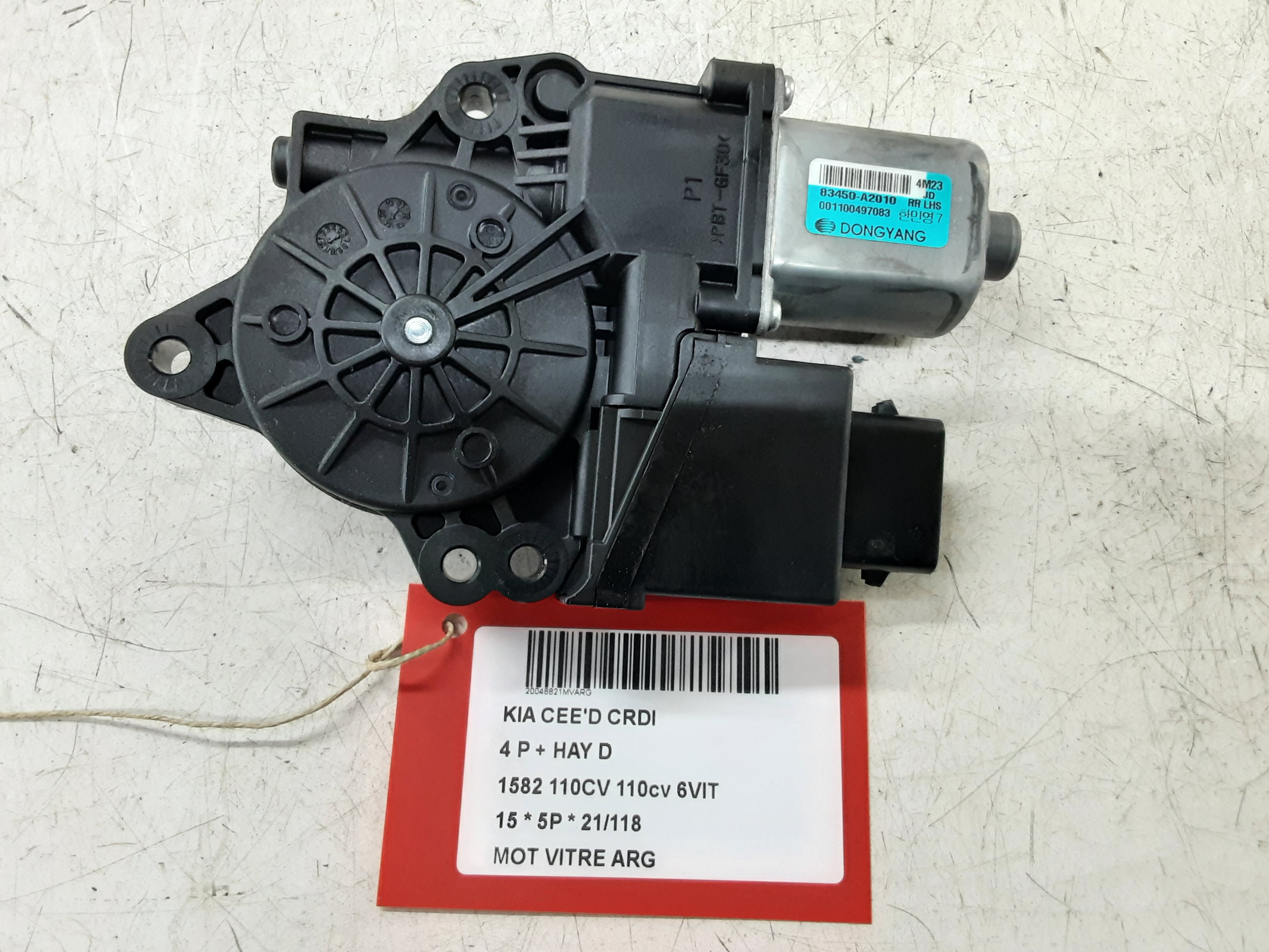 MOTOR RUITMECHANISME ACHTER LINKS Kia CEED 05/12 - 15