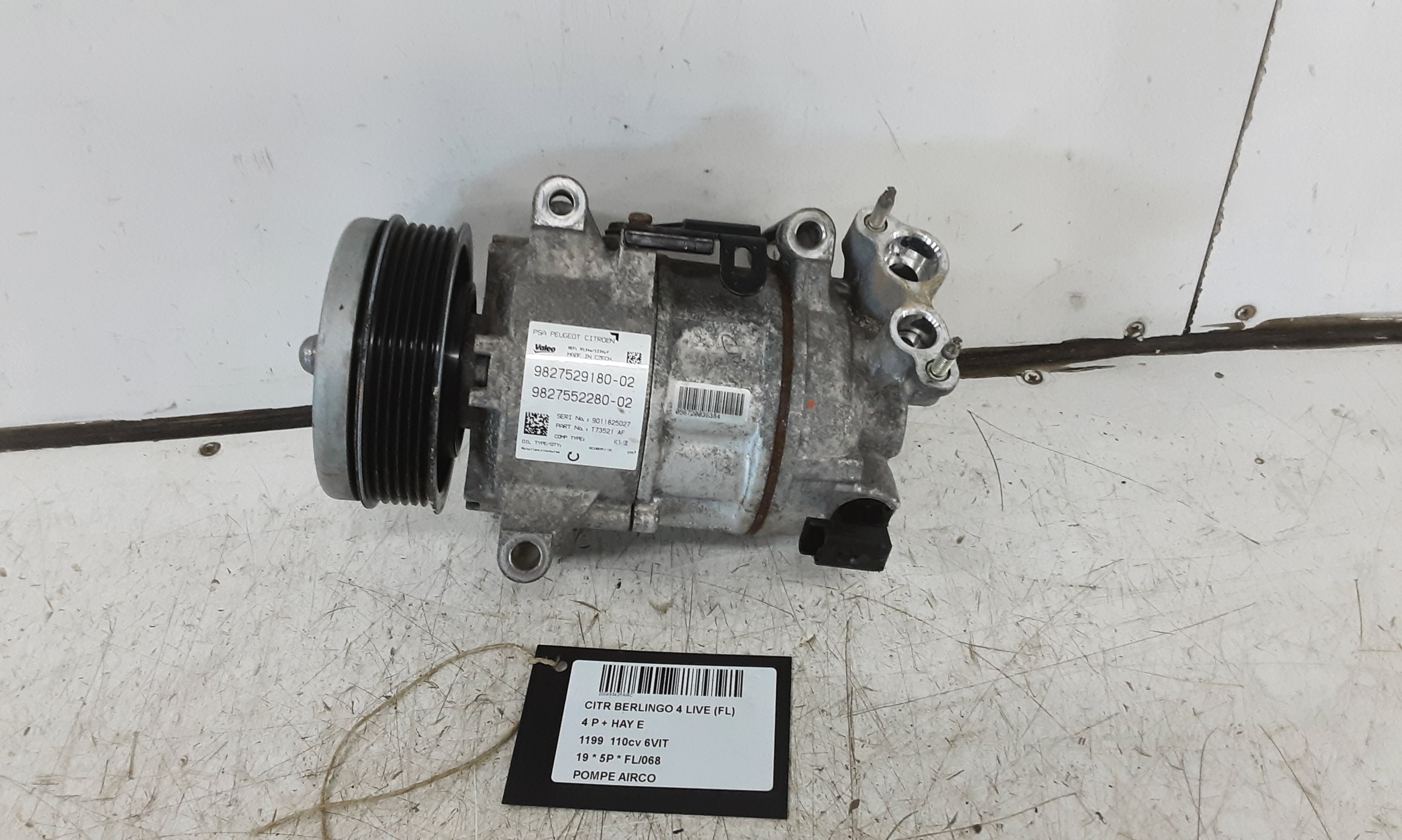AIRCO POMP Citroen BERLINGO 9/18+