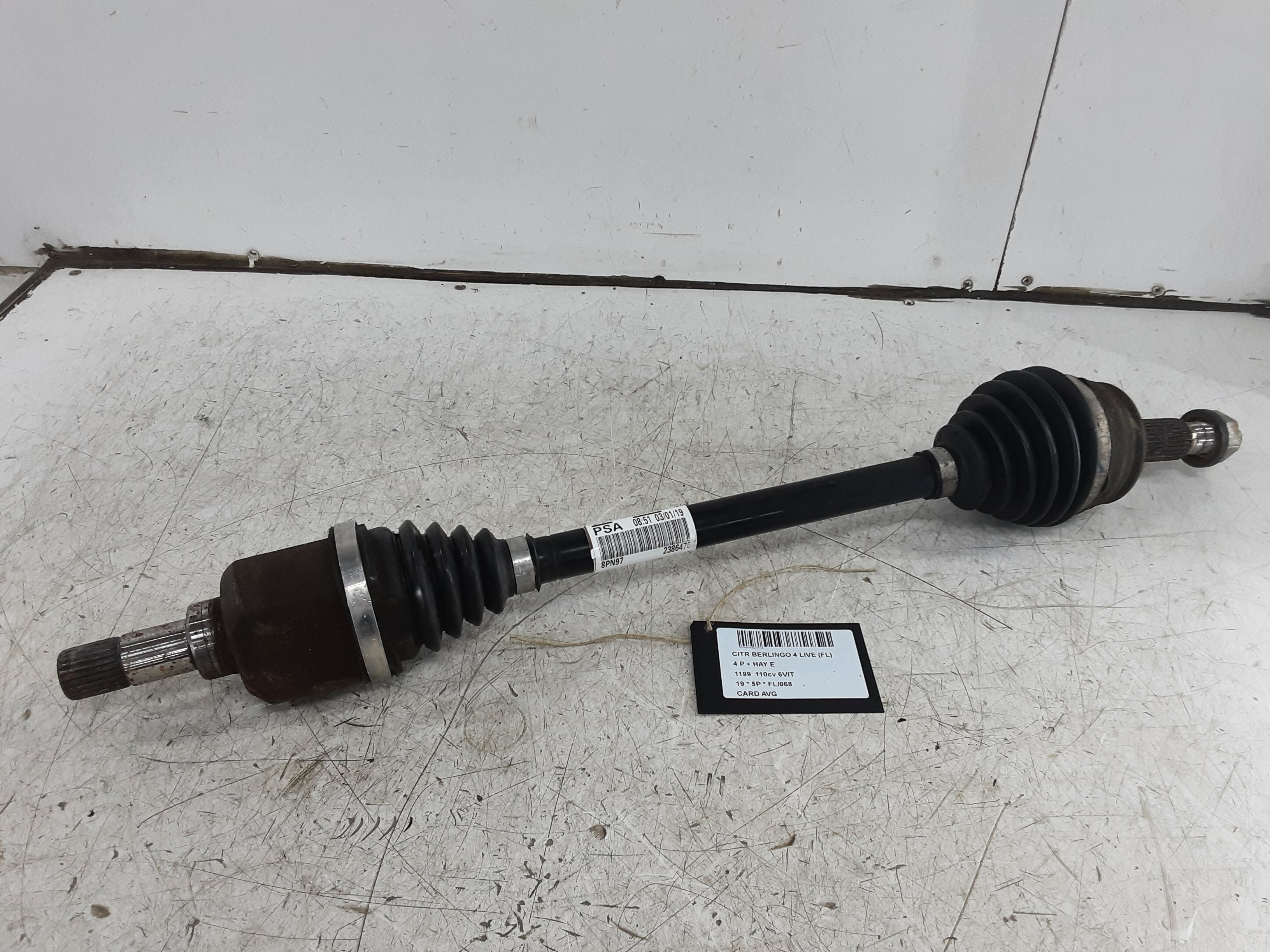 AANDRIJFAS VOOR LINKS Citroen BERLINGO 9/18+