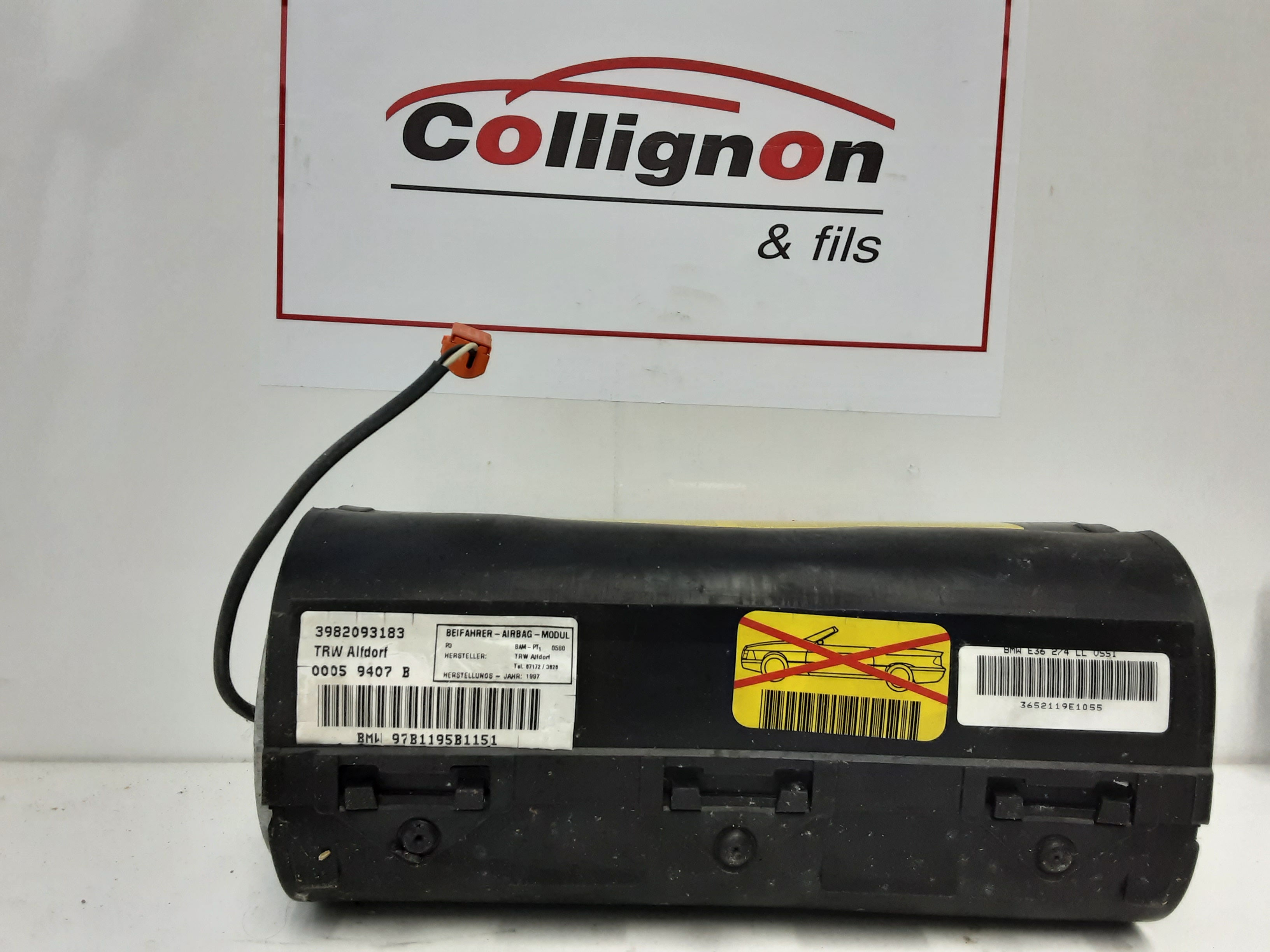 AIRBAG PASSAGIER Bmw 3 E36 90>98