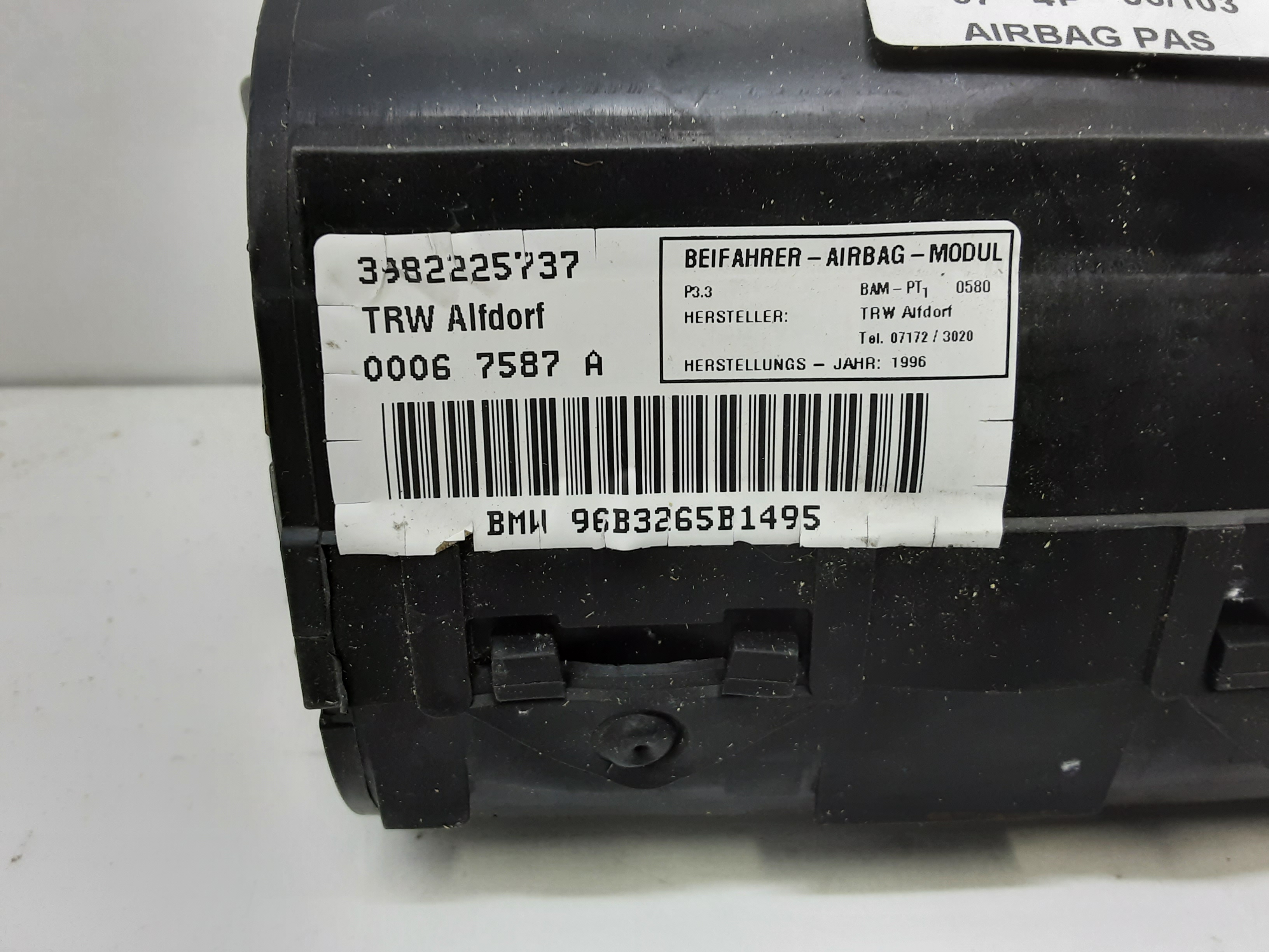 AIRBAG PASSAGER Bmw 5 E39 11/95 - 08/03