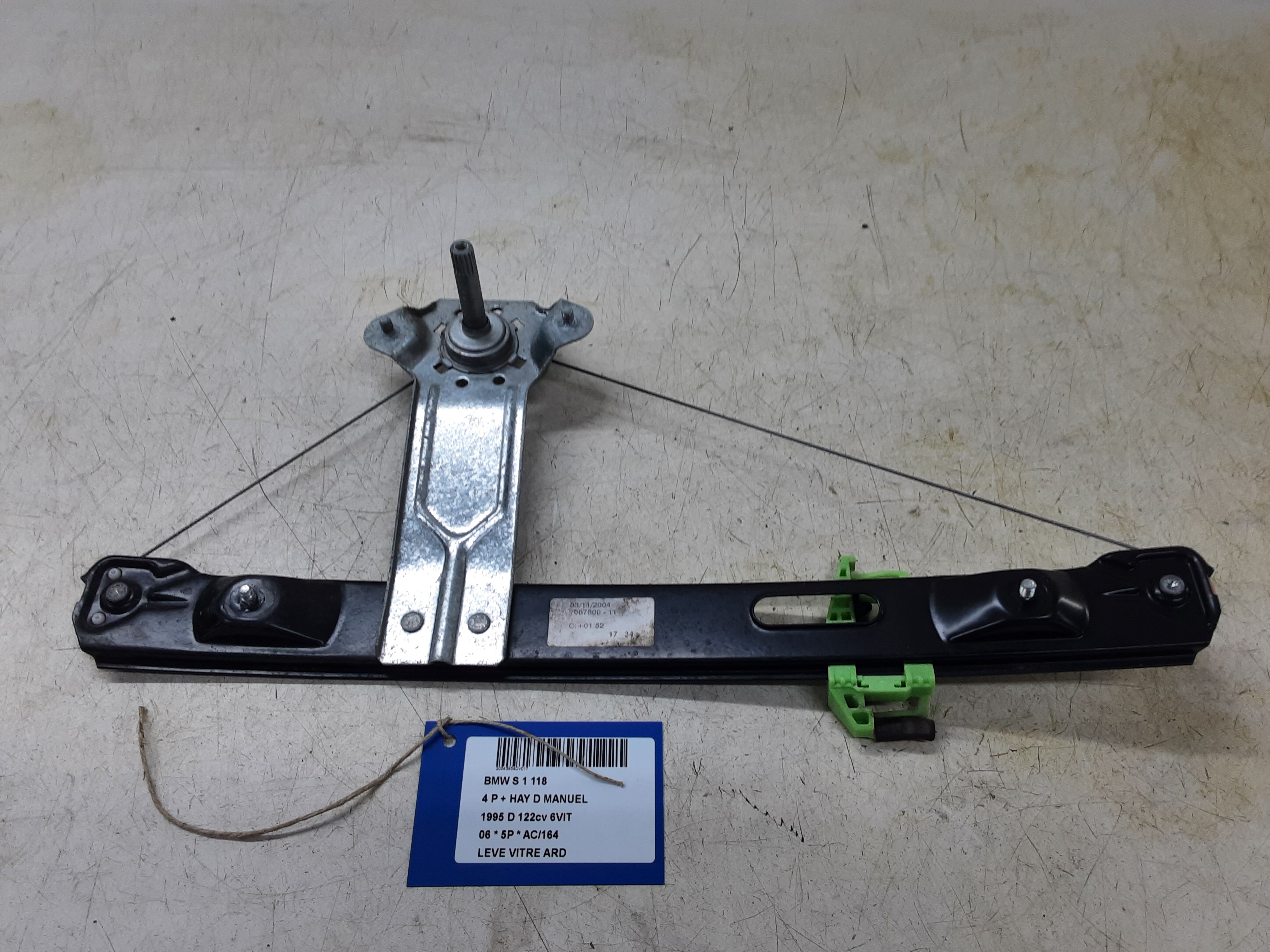 LEVE-VITRE DE PORTE ARRIERE DROITE Bmw 1 E87 9/04 - 4/07
