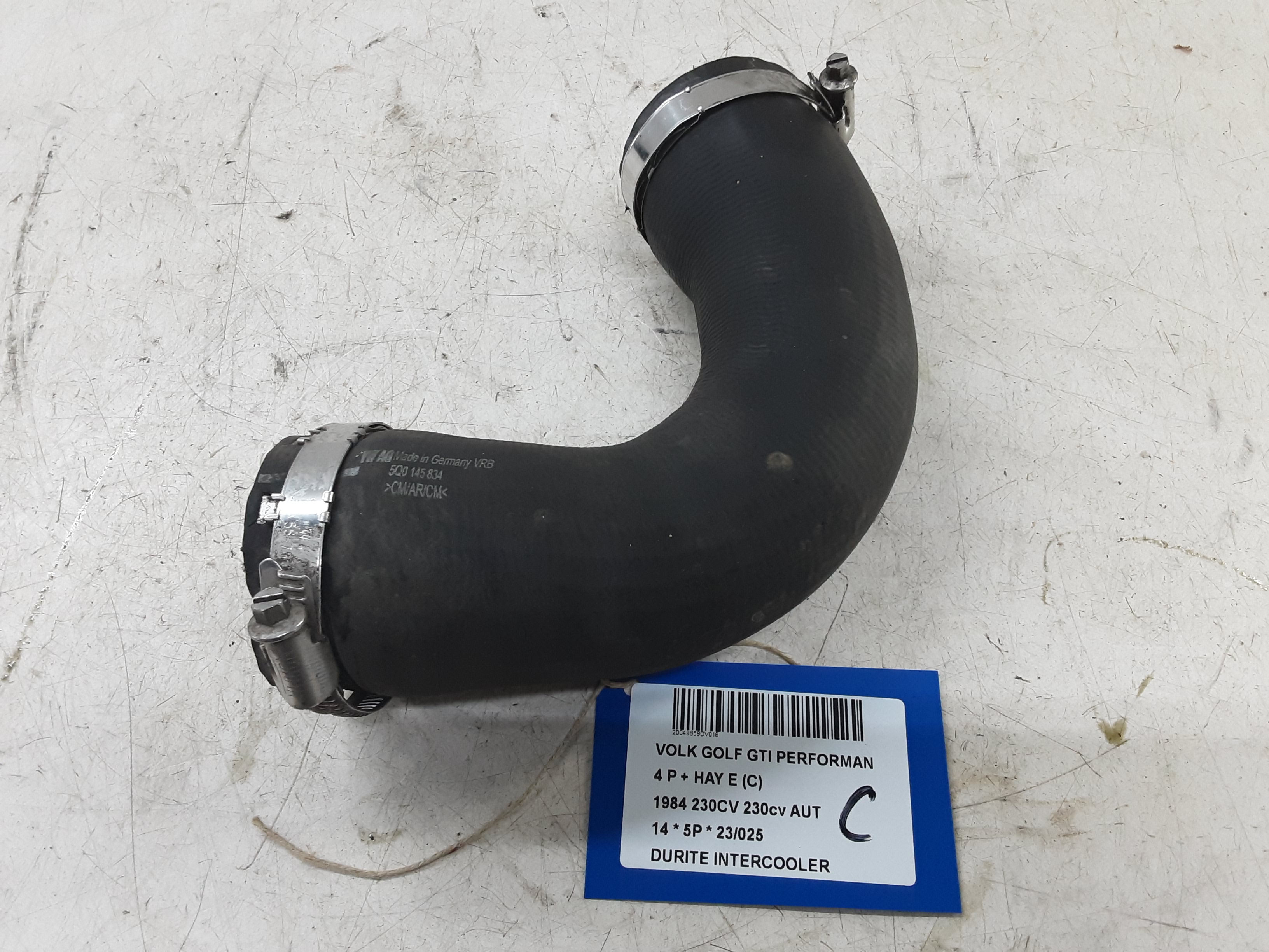 INTERCOOLER SLANG Vw GOLF VII 11/12 - 17