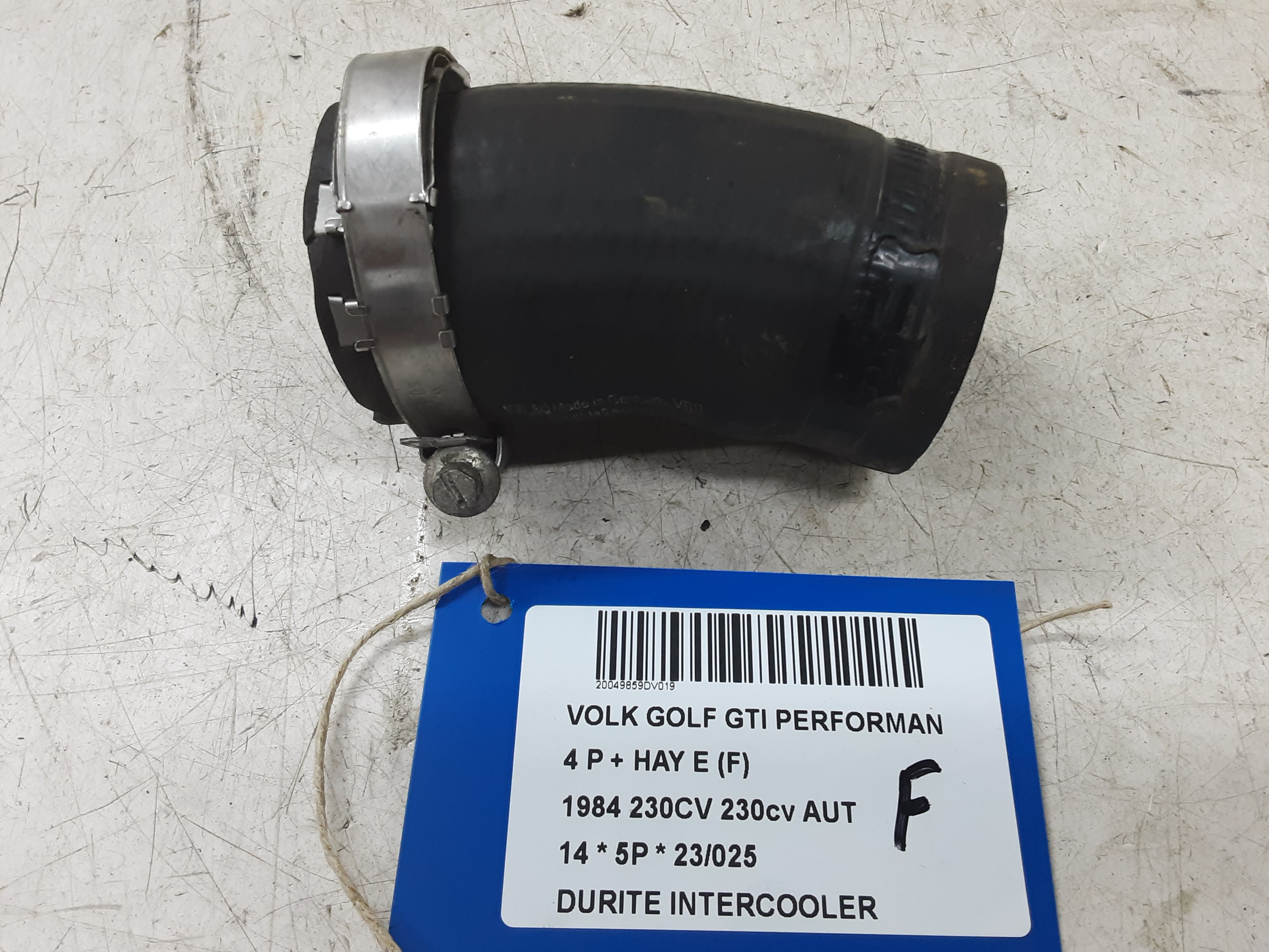 INTERCOOLER SLANG Vw GOLF VII 11/12 - 17