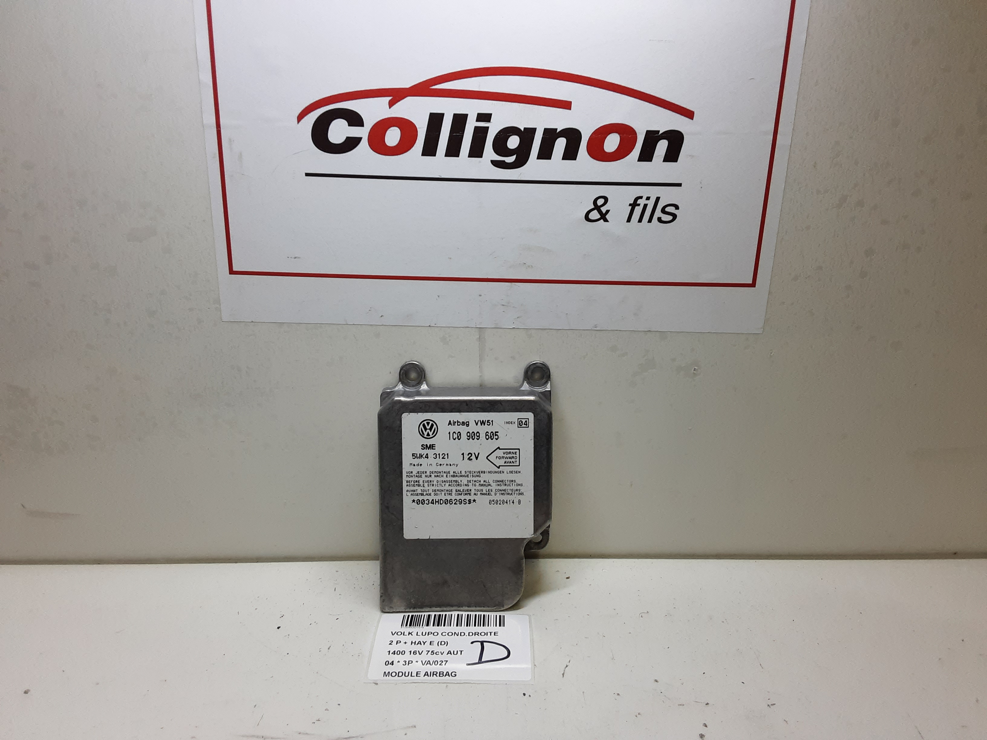 AIRBAG MODULE Vw LUPO
