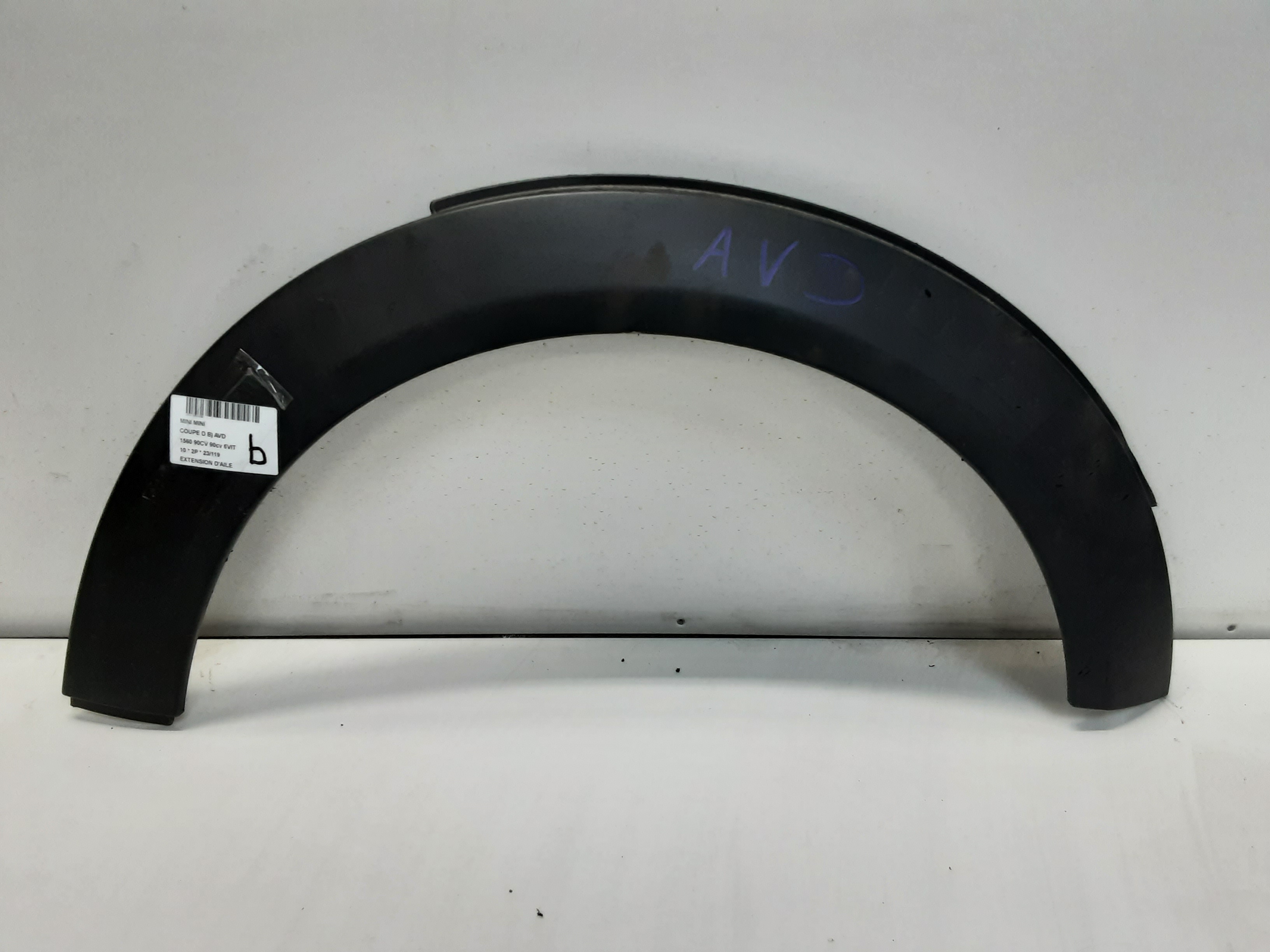 SLUITPANEEL SPATBORD Mini R56 : 3-portes  11/06 &gt; 2010