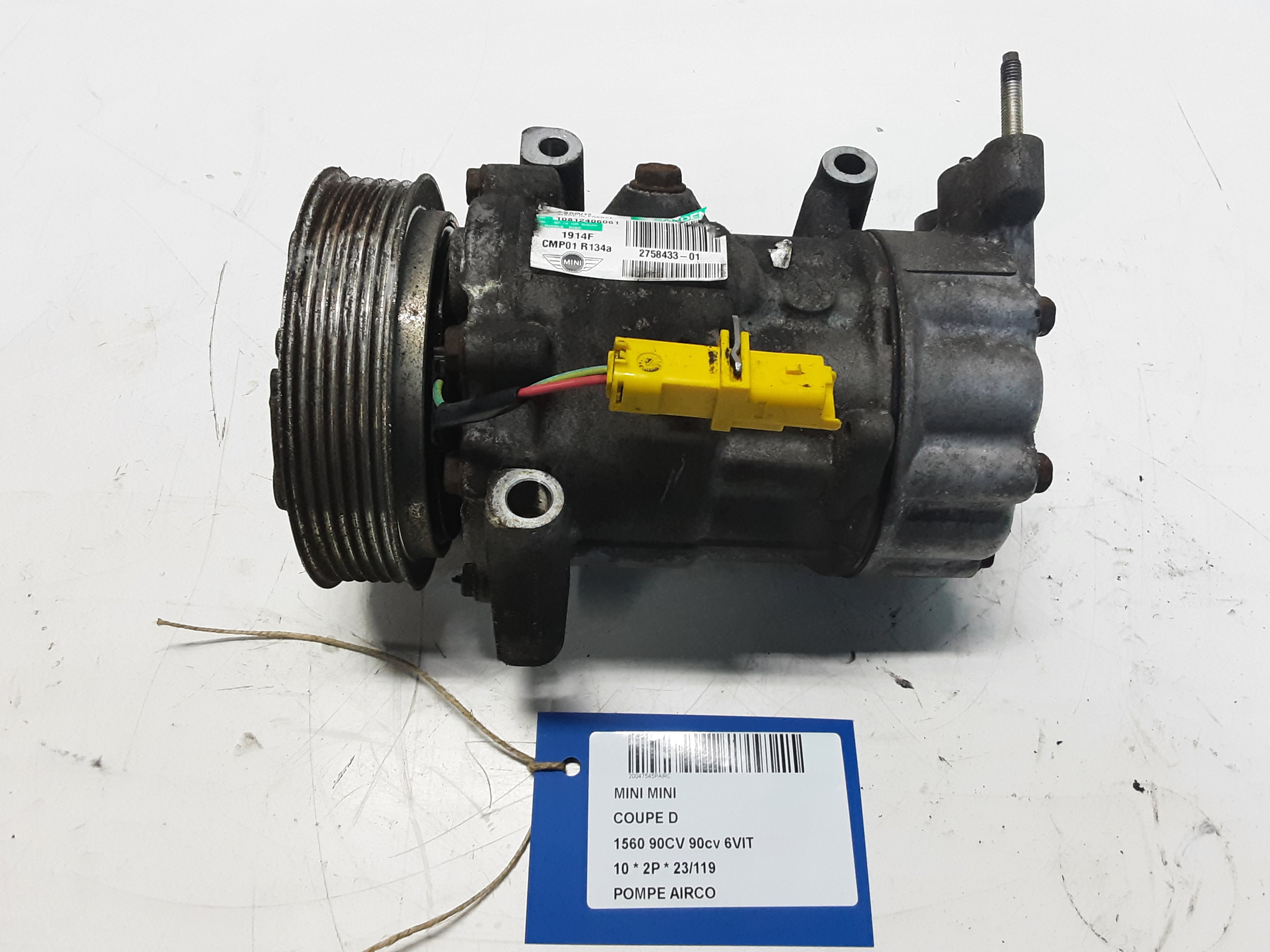 AIRCO POMP Mini R56 : 3-portes  11/06 &gt; 2010