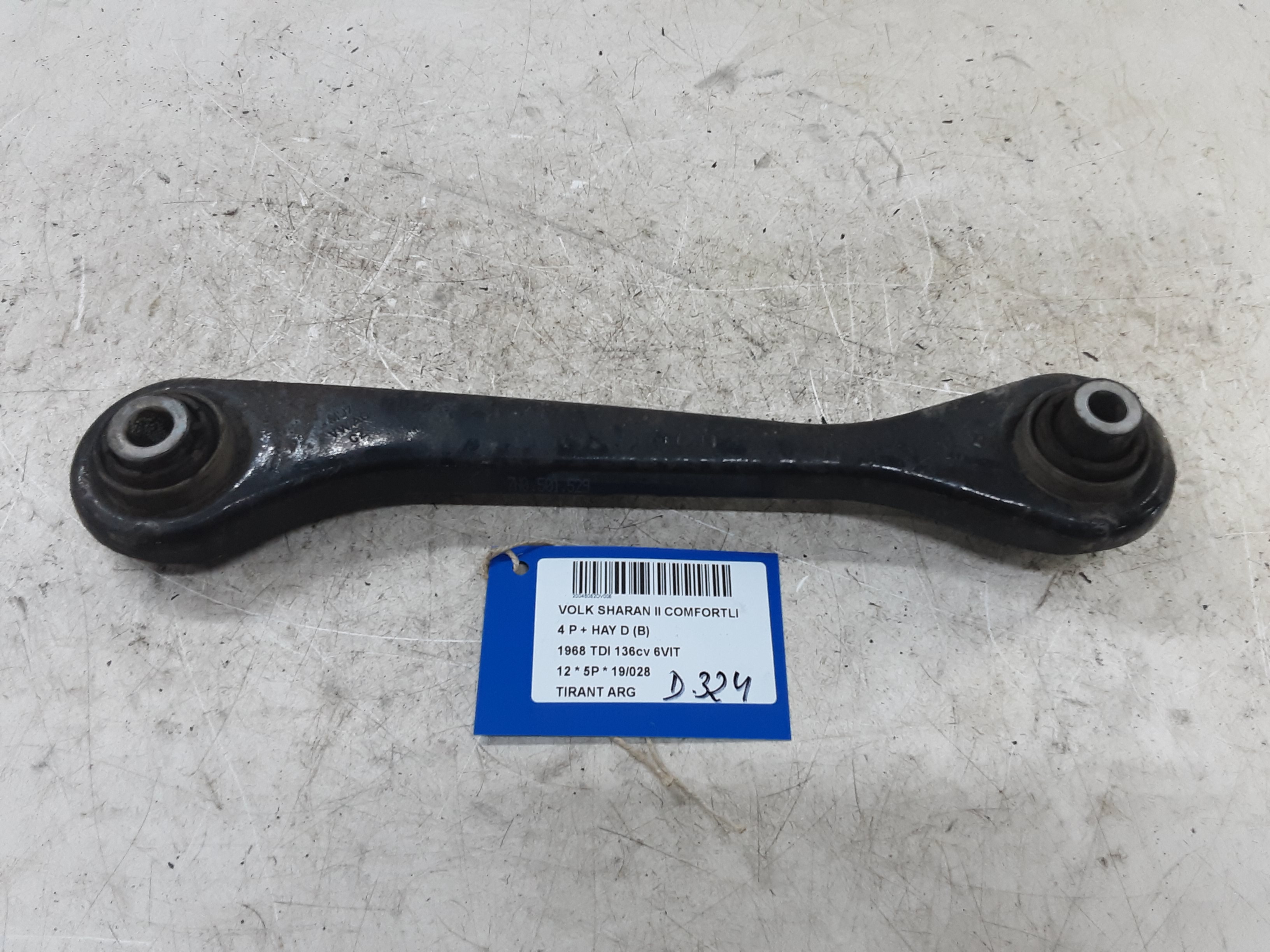 TIRANT ARRIERE GAUCHE Vw SHARAN (3) 07/10 - 7/15